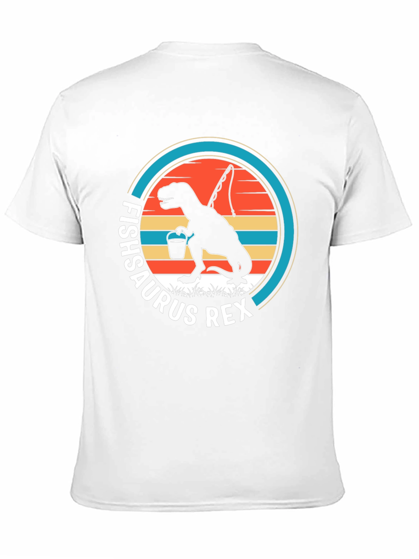 Fishsaurus Rex T-Shirt - Dinosaur Fishing Tee