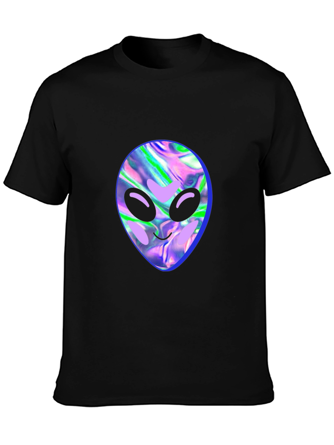 Alien Head Graphic Tee - Black T-Shirt
