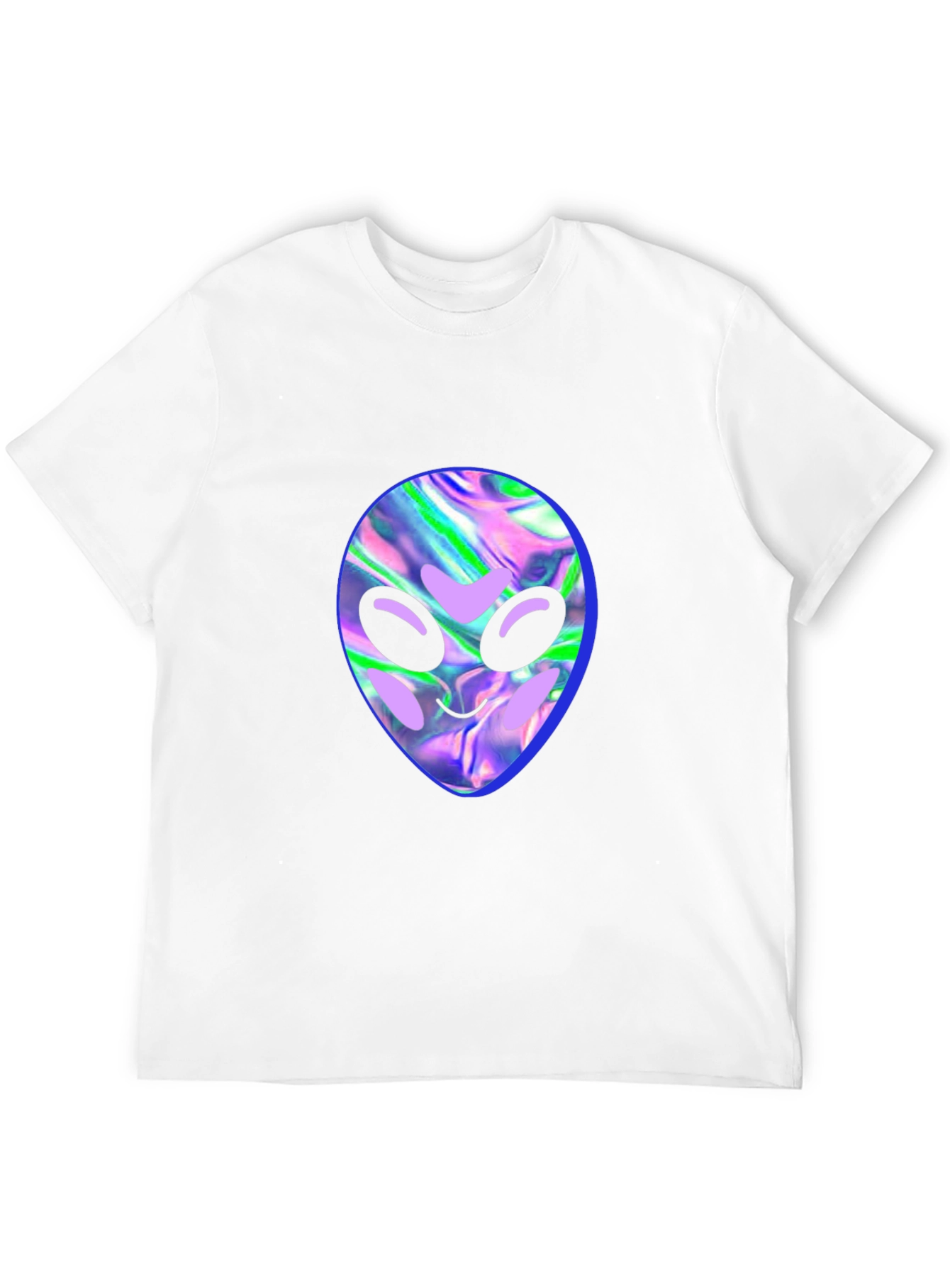 Alien Head Graphic Tee - Black T-Shirt