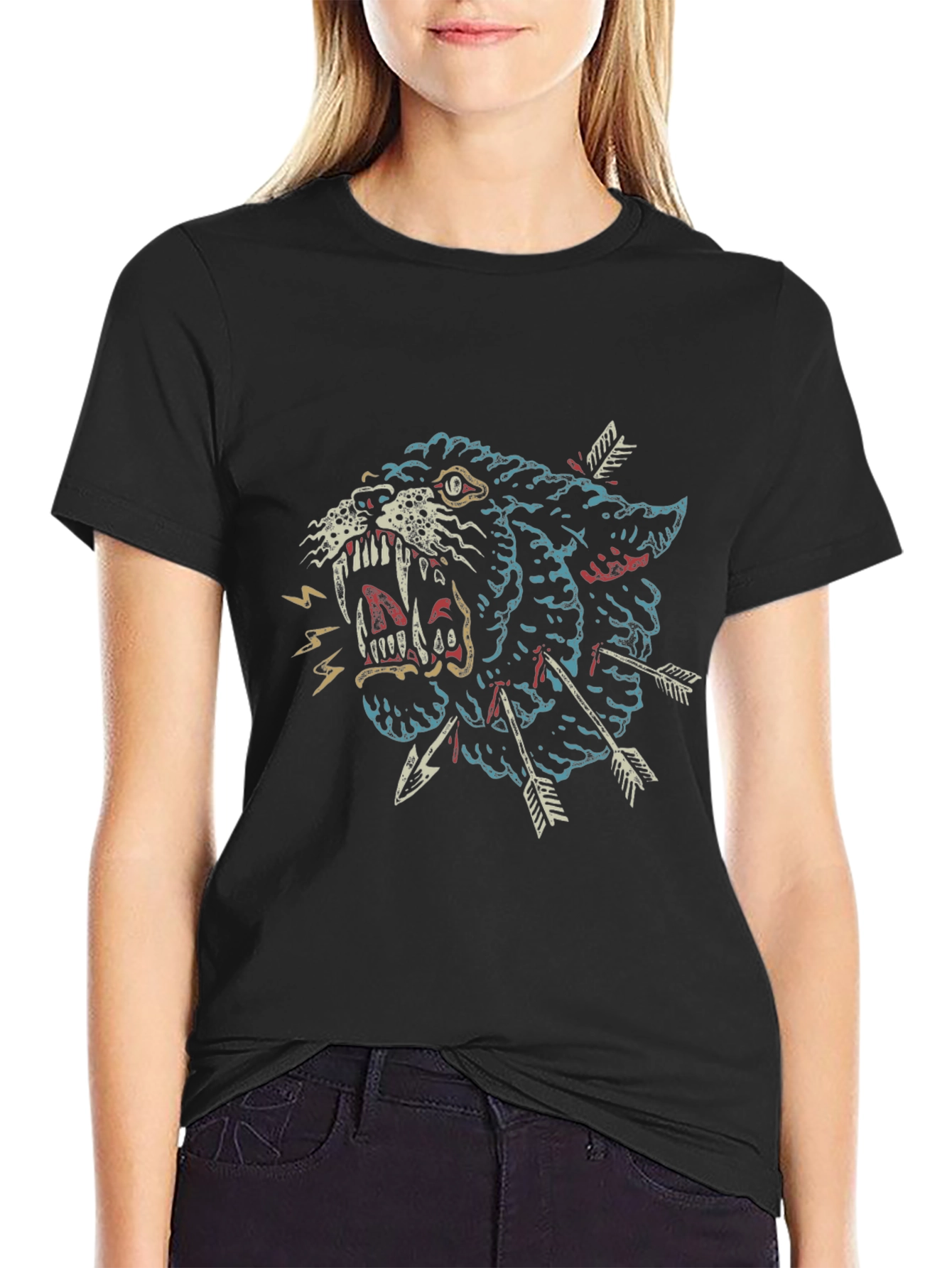 Black Panther Graphic Tee - Arrow Design