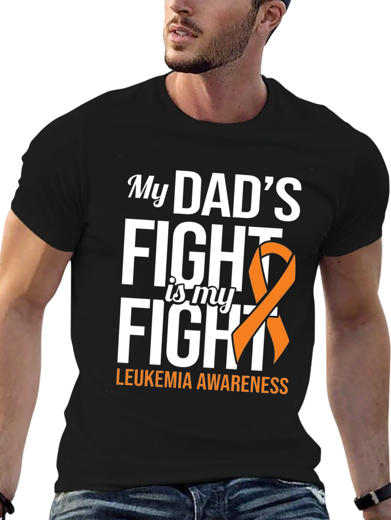 Leukemia Awareness T-Shirt - My Dads Fight