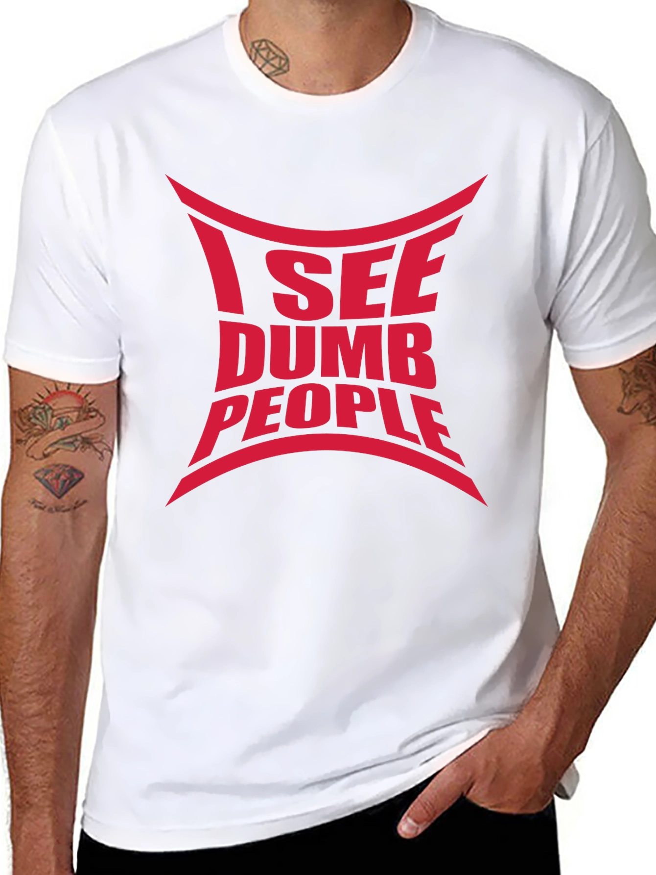 I See Dumb People Graphic Tee