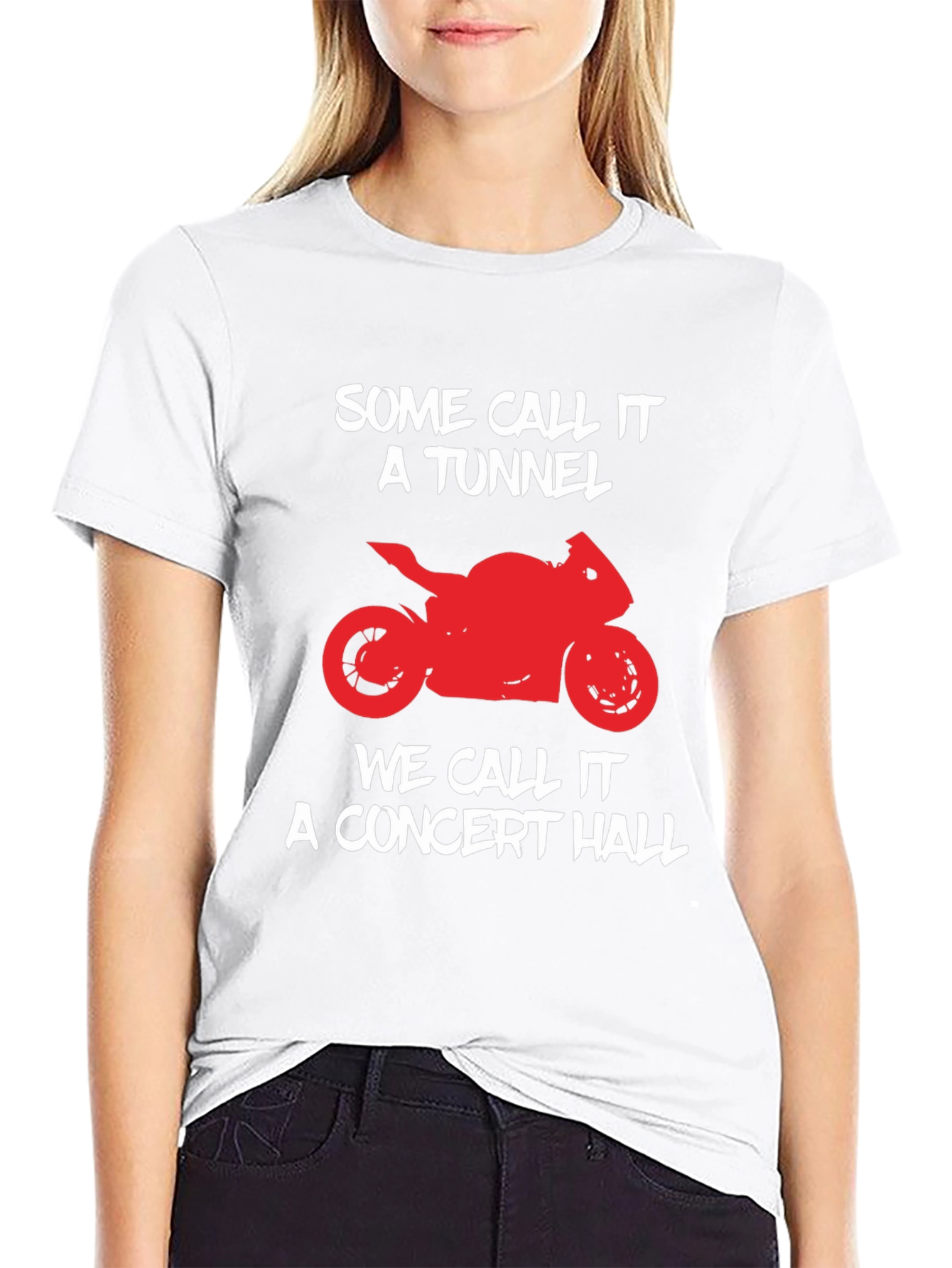 Motorcycle Tunnel Concert Hall Graphic T-Shirt