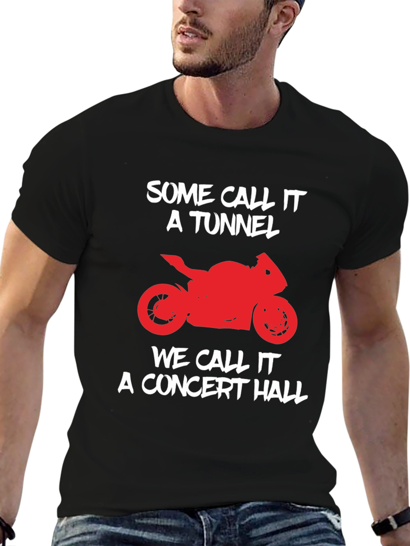 Motorcycle Tunnel Concert Hall Graphic T-Shirt