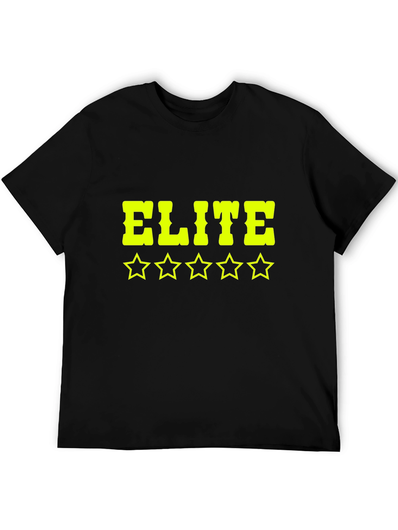 Elite Five Star Graphic Black T-Shirt