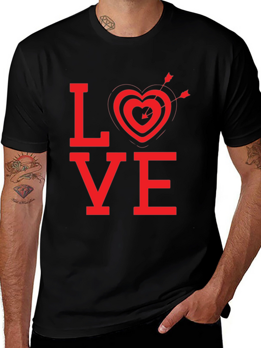 LOVE Heart Arrow Graphic Tee - Valentines Day Shirt