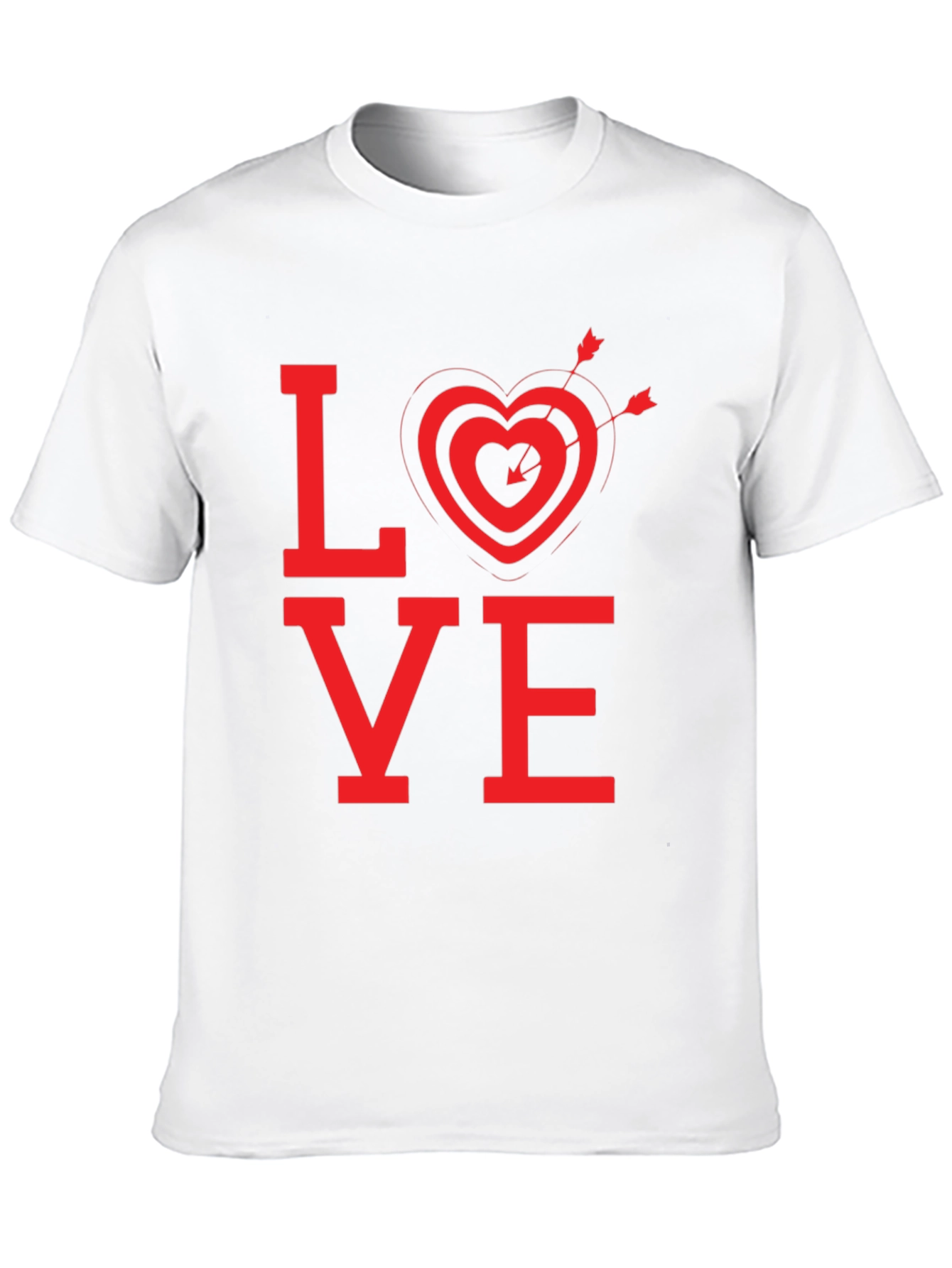 LOVE Heart Arrow Graphic Tee - Valentines Day Shirt
