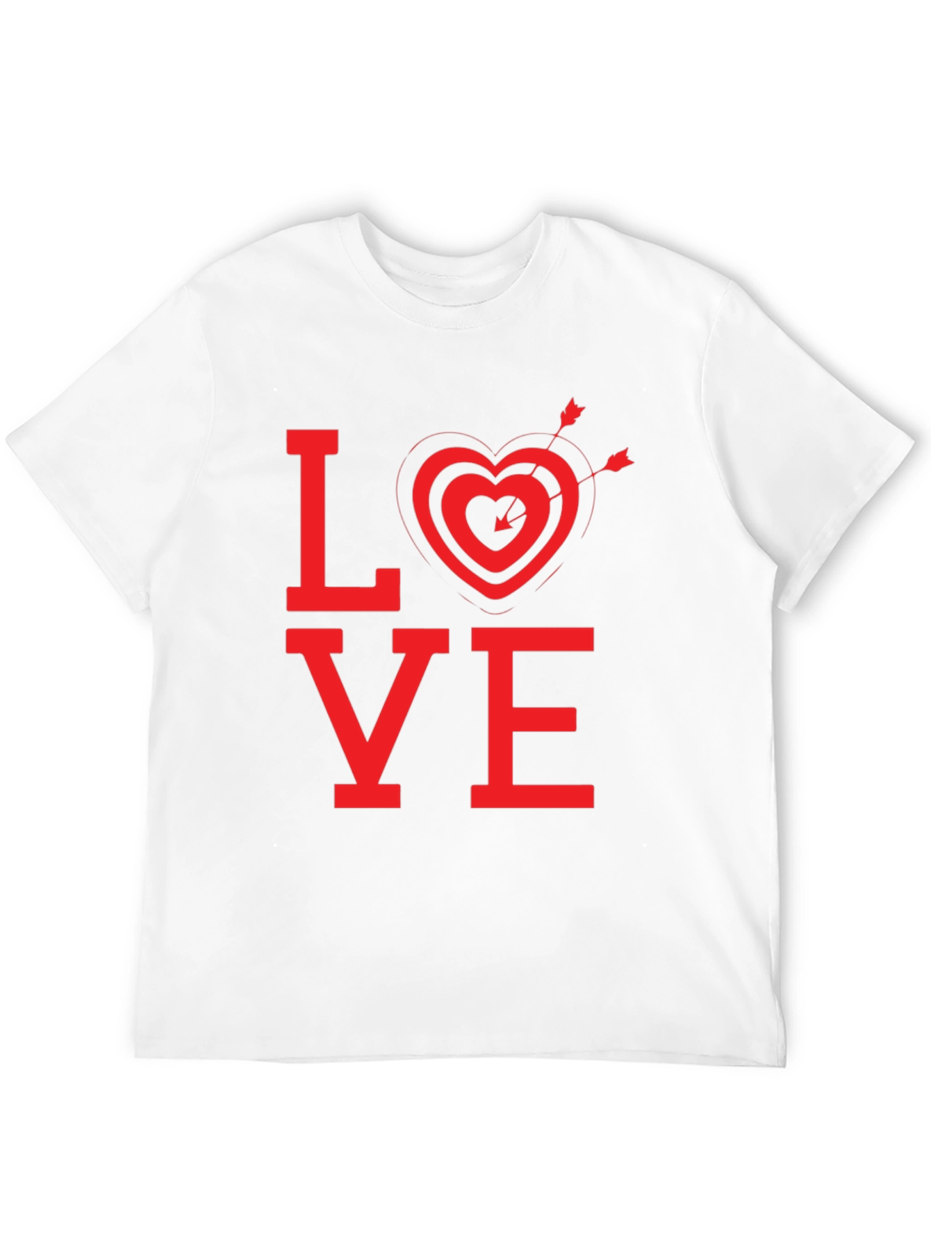LOVE Heart Arrow Graphic Tee - Valentines Day Shirt