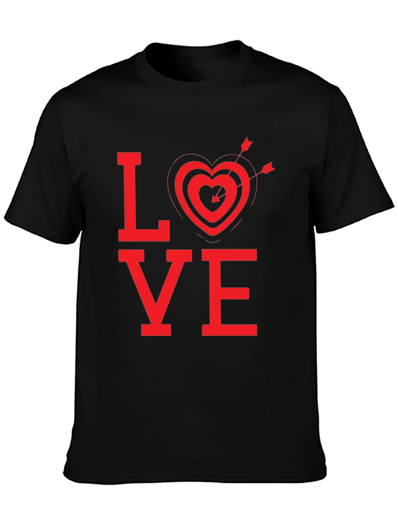 LOVE Heart Arrow Graphic Tee - Valentines Day Shirt