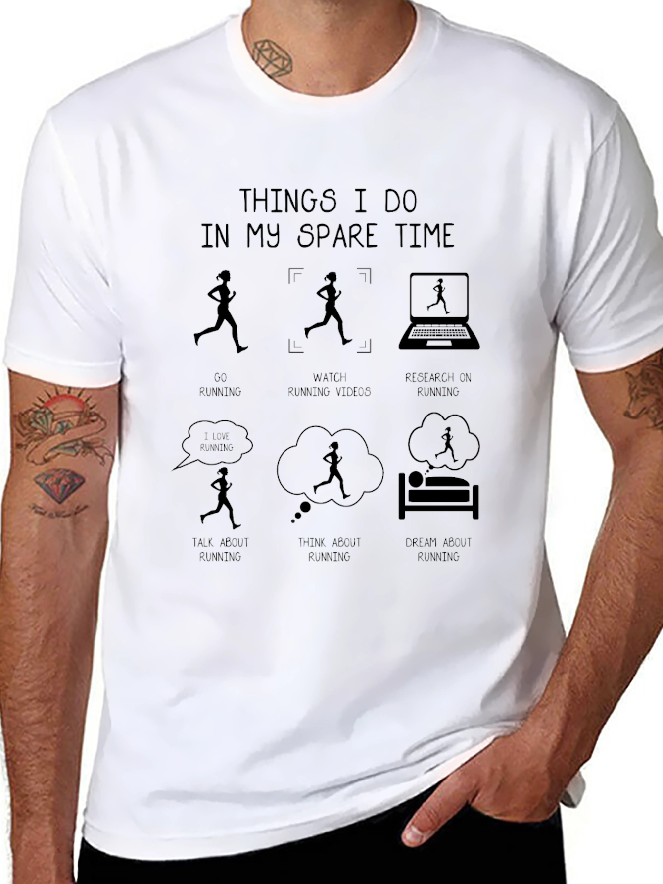 Running Obsession T-Shirt: Spare Time Fun