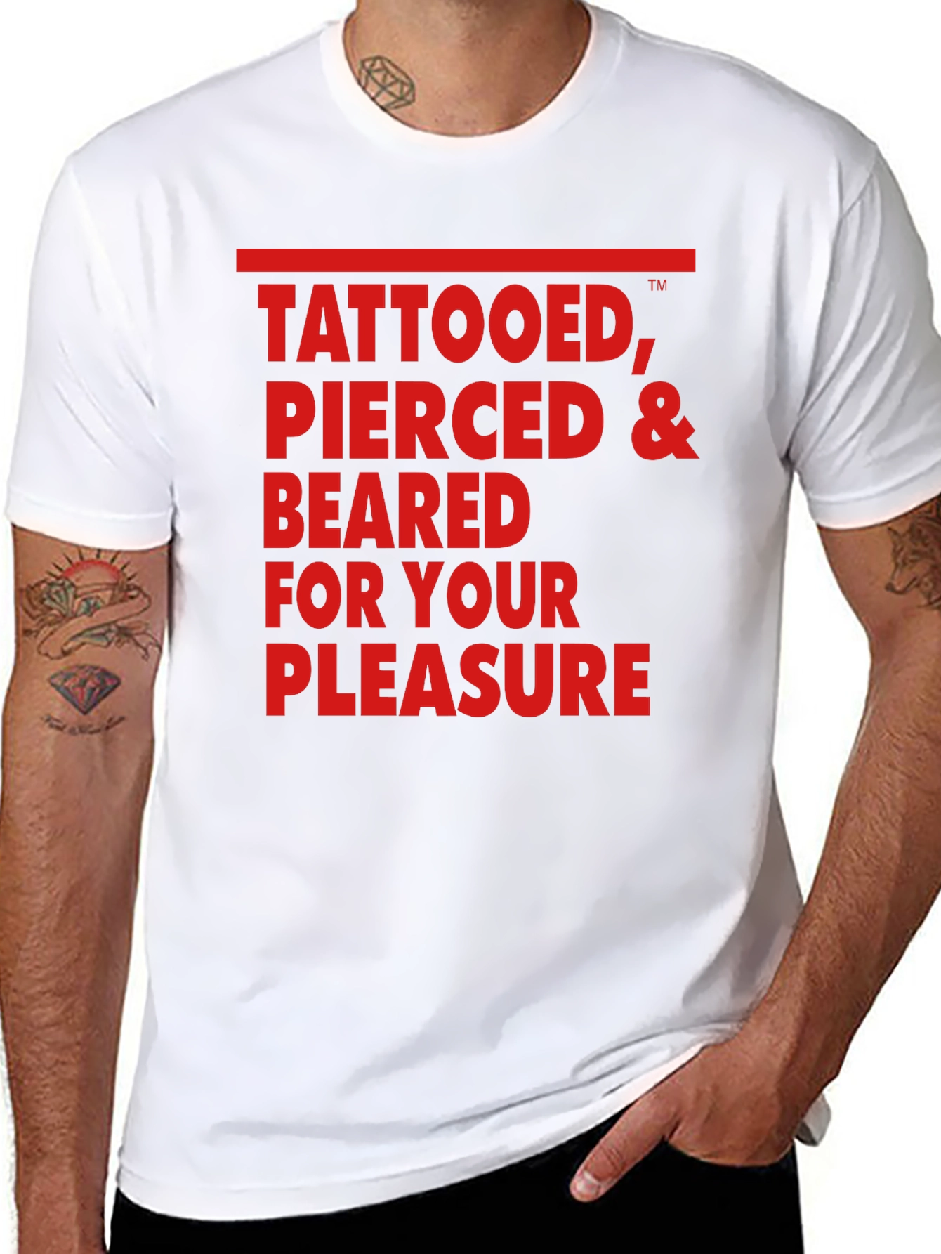 Tattooed Pierced & Bearded T-Shirt