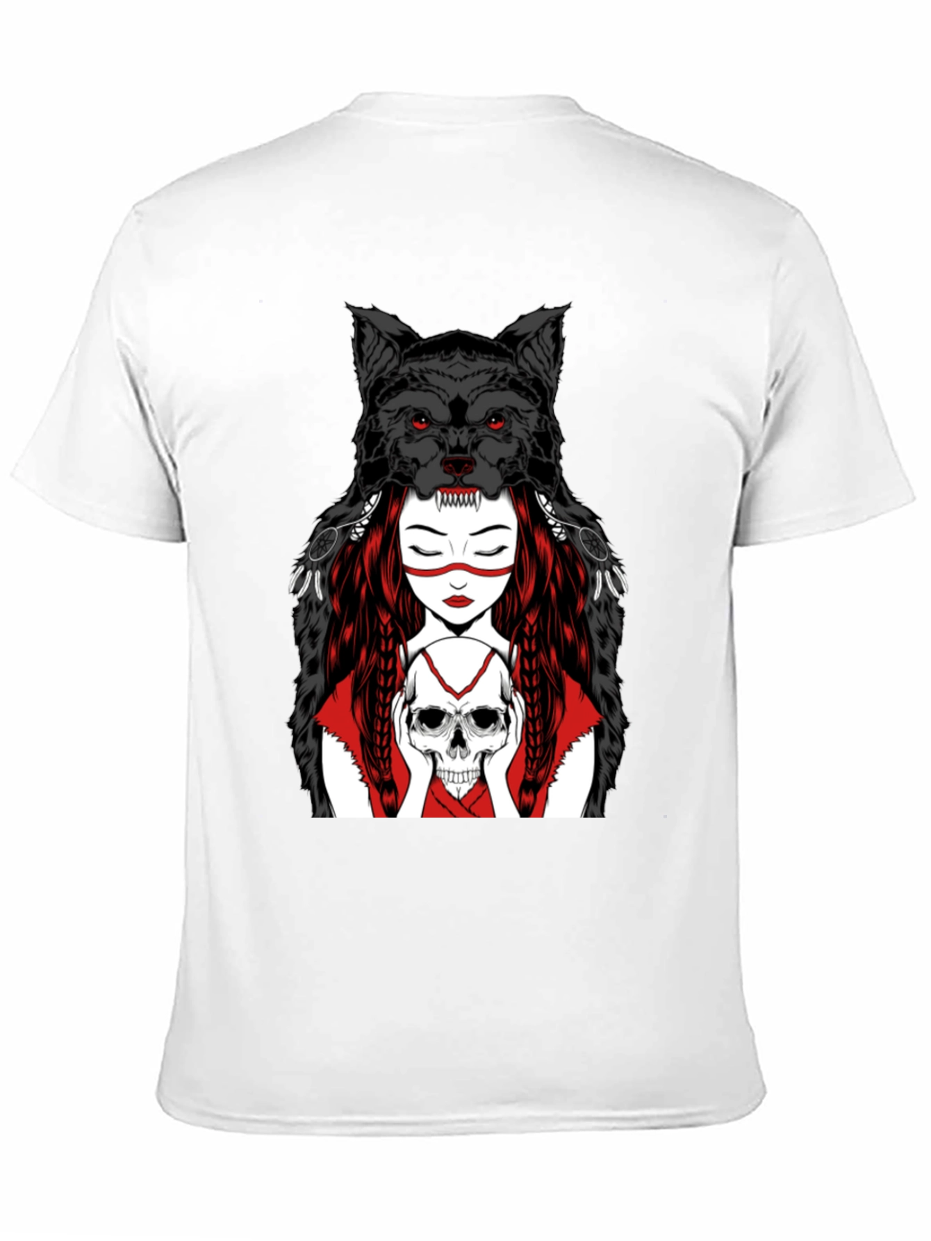 Wolf Spirit Graphic Tee - Black T-Shirt