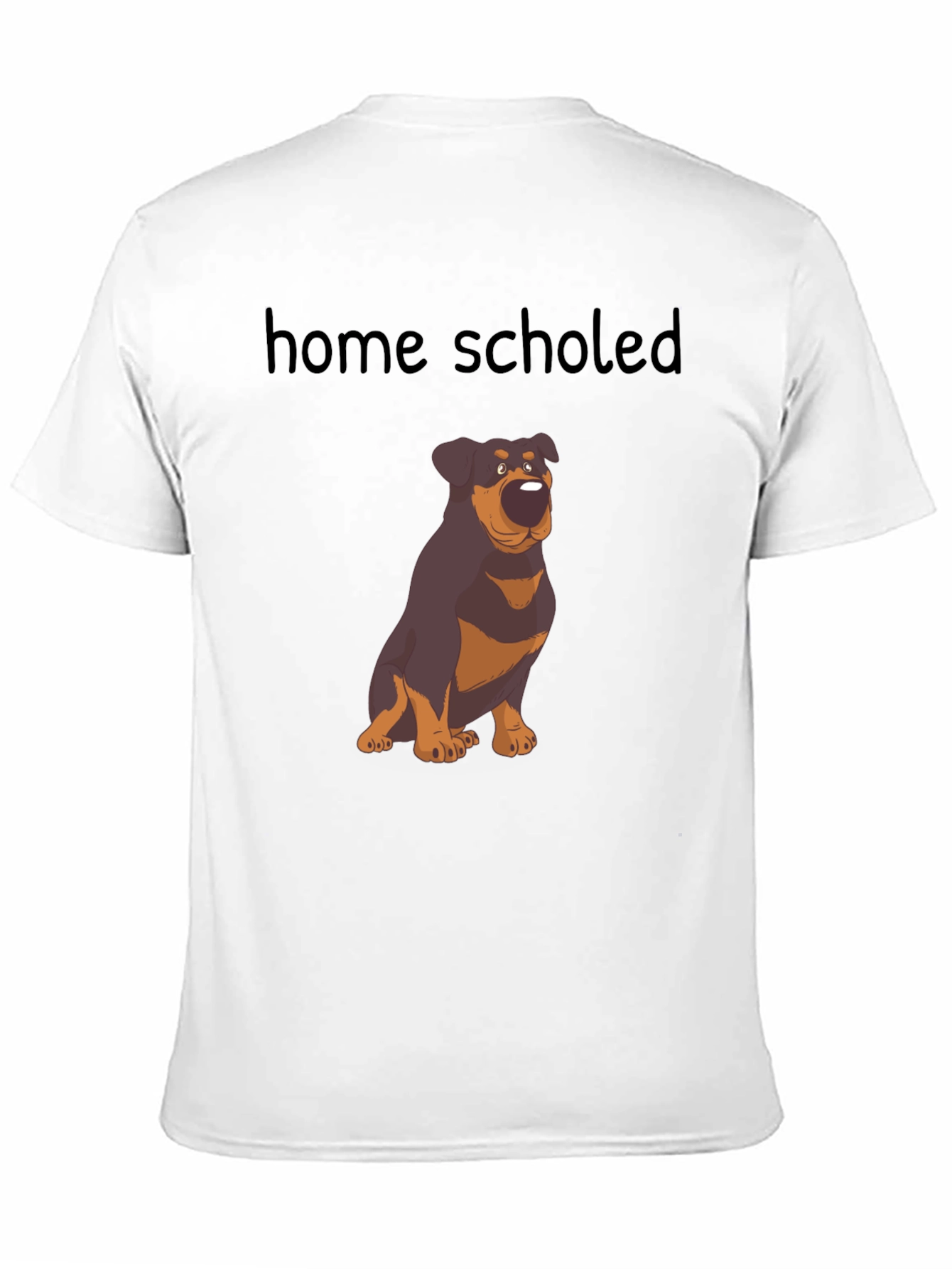 Home Schooled Rottweiler T-Shirt - Black