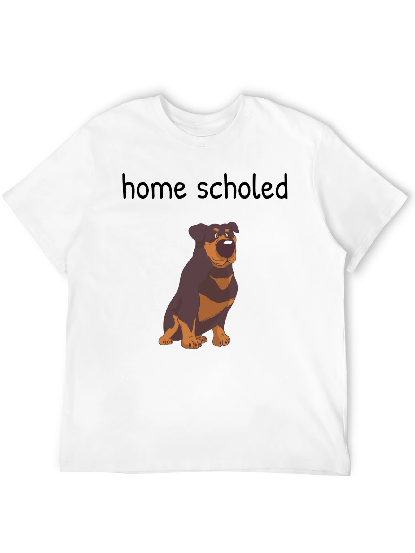 Home Schooled Rottweiler T-Shirt - Black
