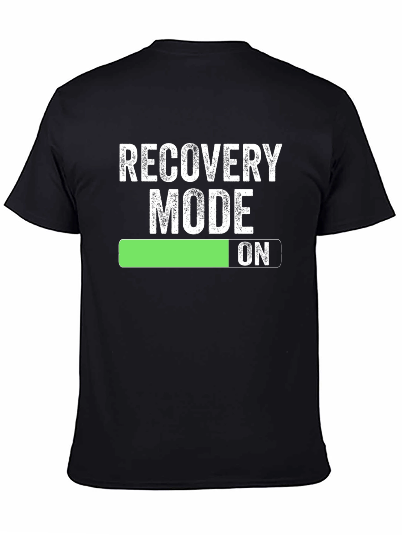 Recovery Mode On - Mens Black T-Shirt