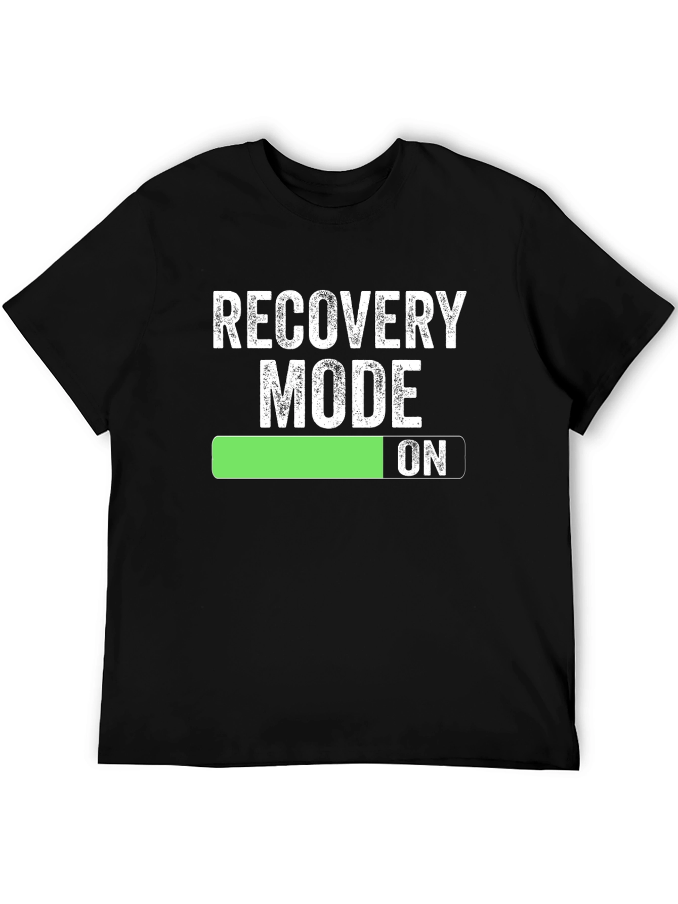 Recovery Mode On - Mens Black T-Shirt
