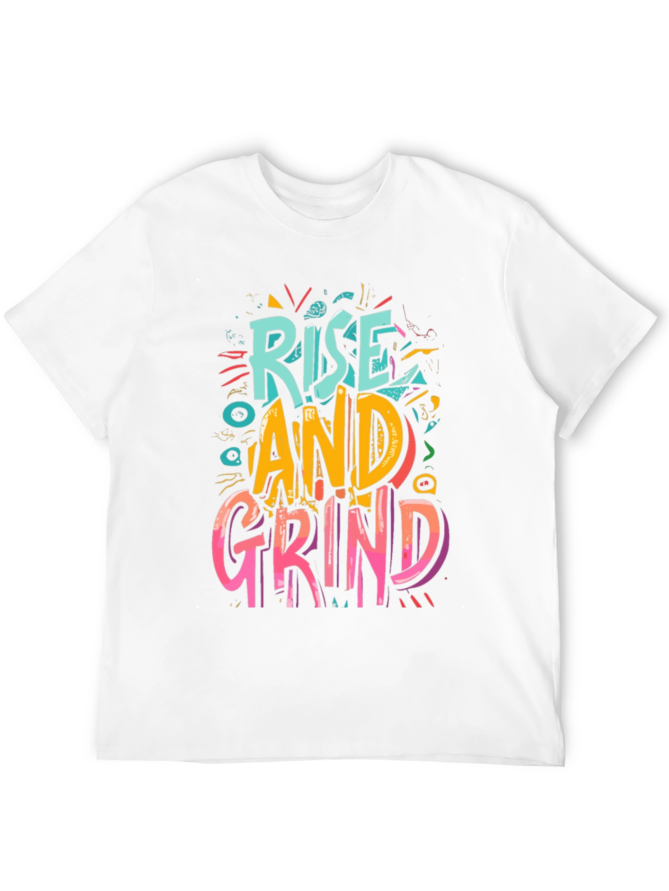 Rise and Grind Graphic Tee - Motivational Shirt