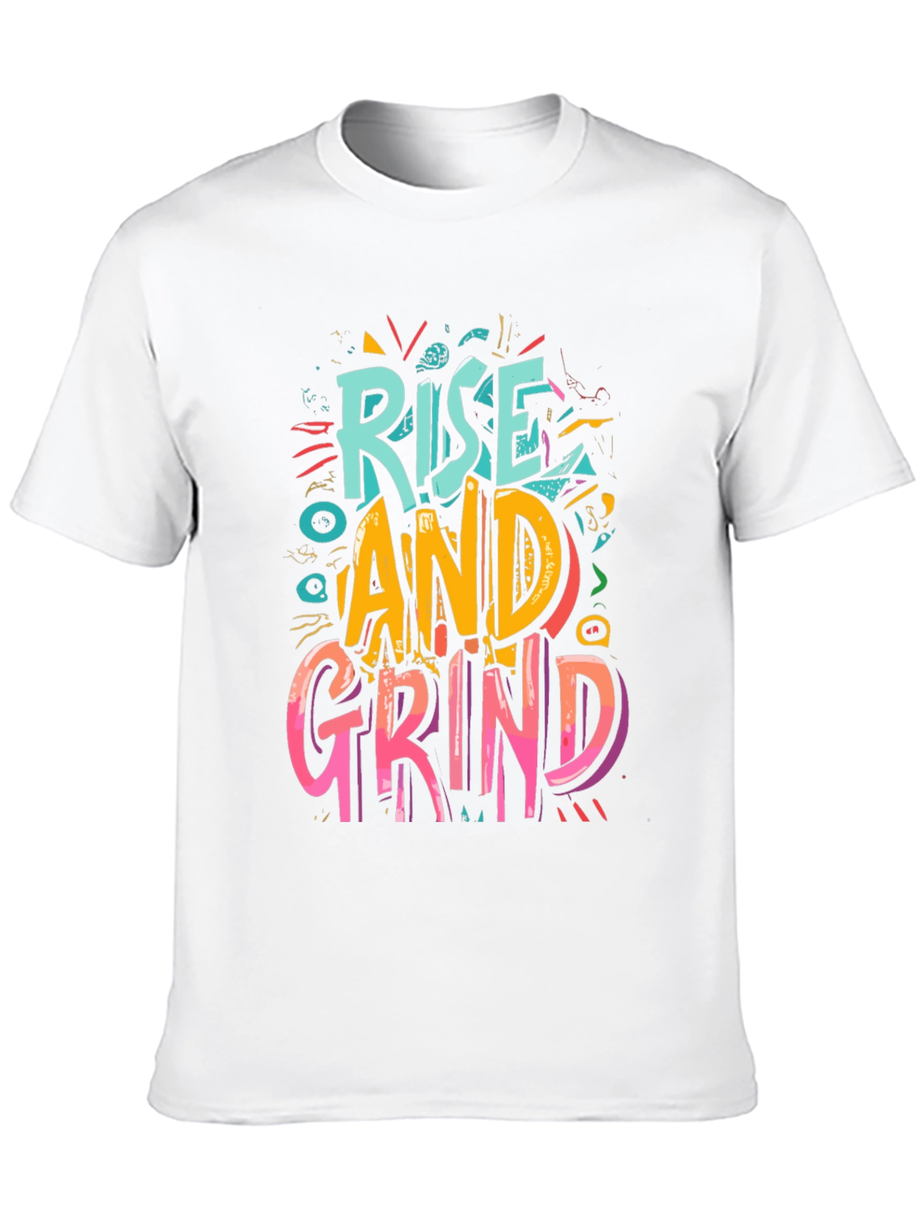 Rise and Grind Graphic Tee - Motivational Shirt