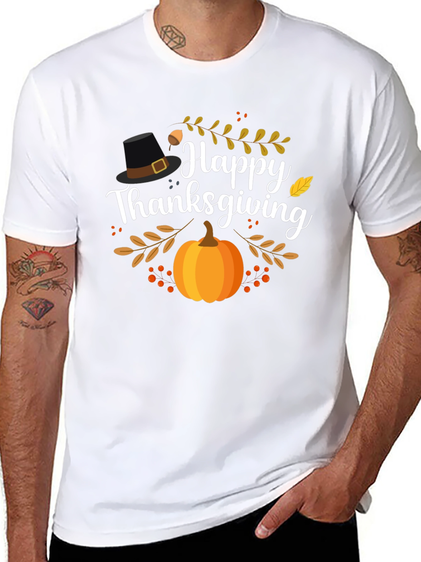 Happy Thanksgiving Graphic T-Shirt