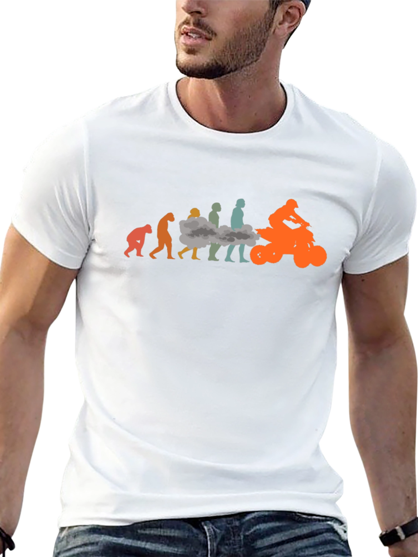 Evolution of ATV Rider T-Shirt