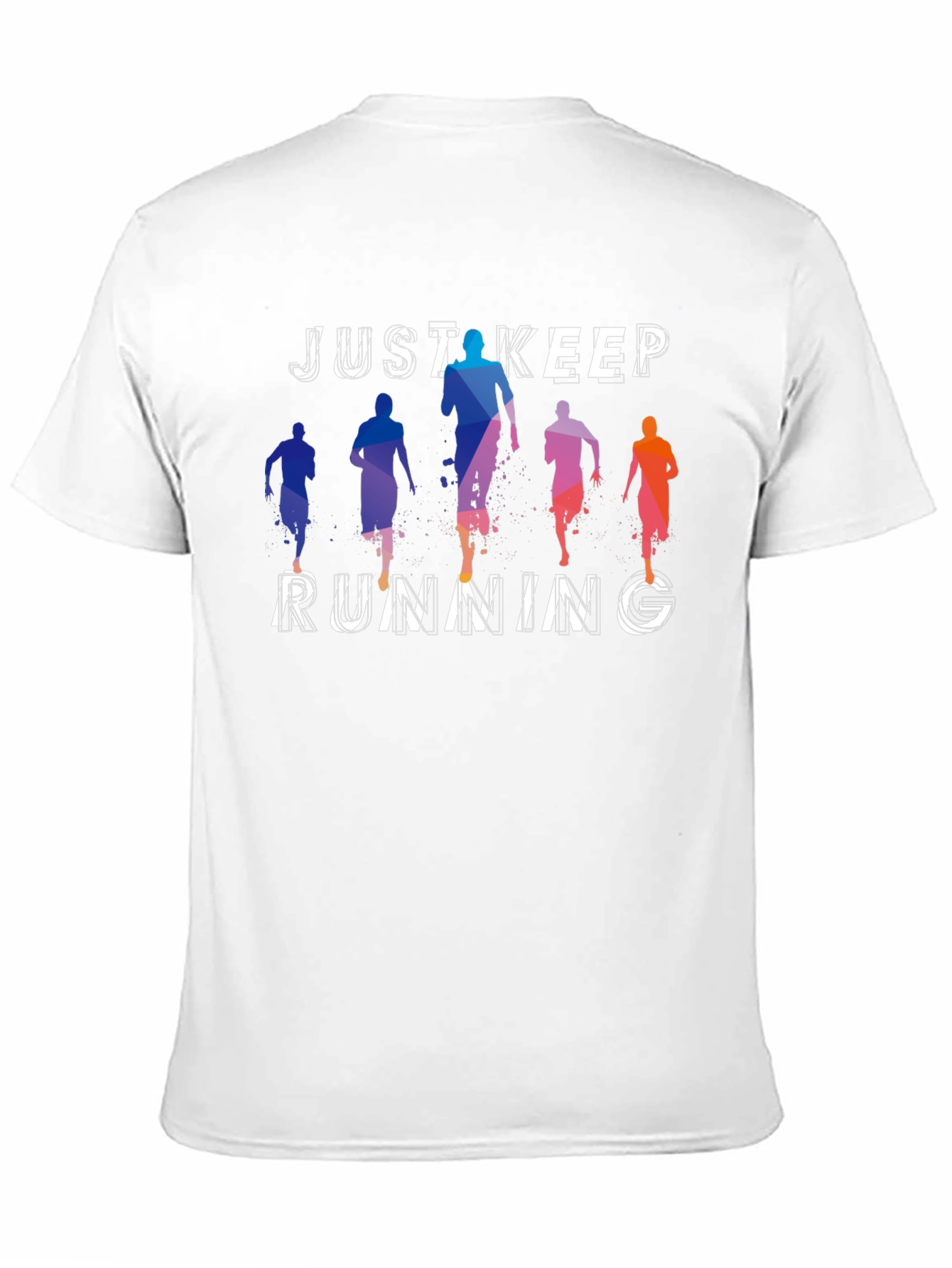 Just Keep Running Graphic Tee - Mens Black T-Shirt