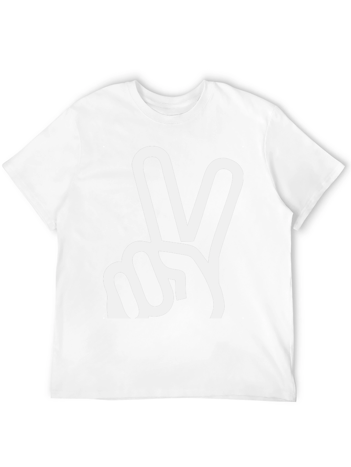 Peace Sign Graphic T-Shirt - Black