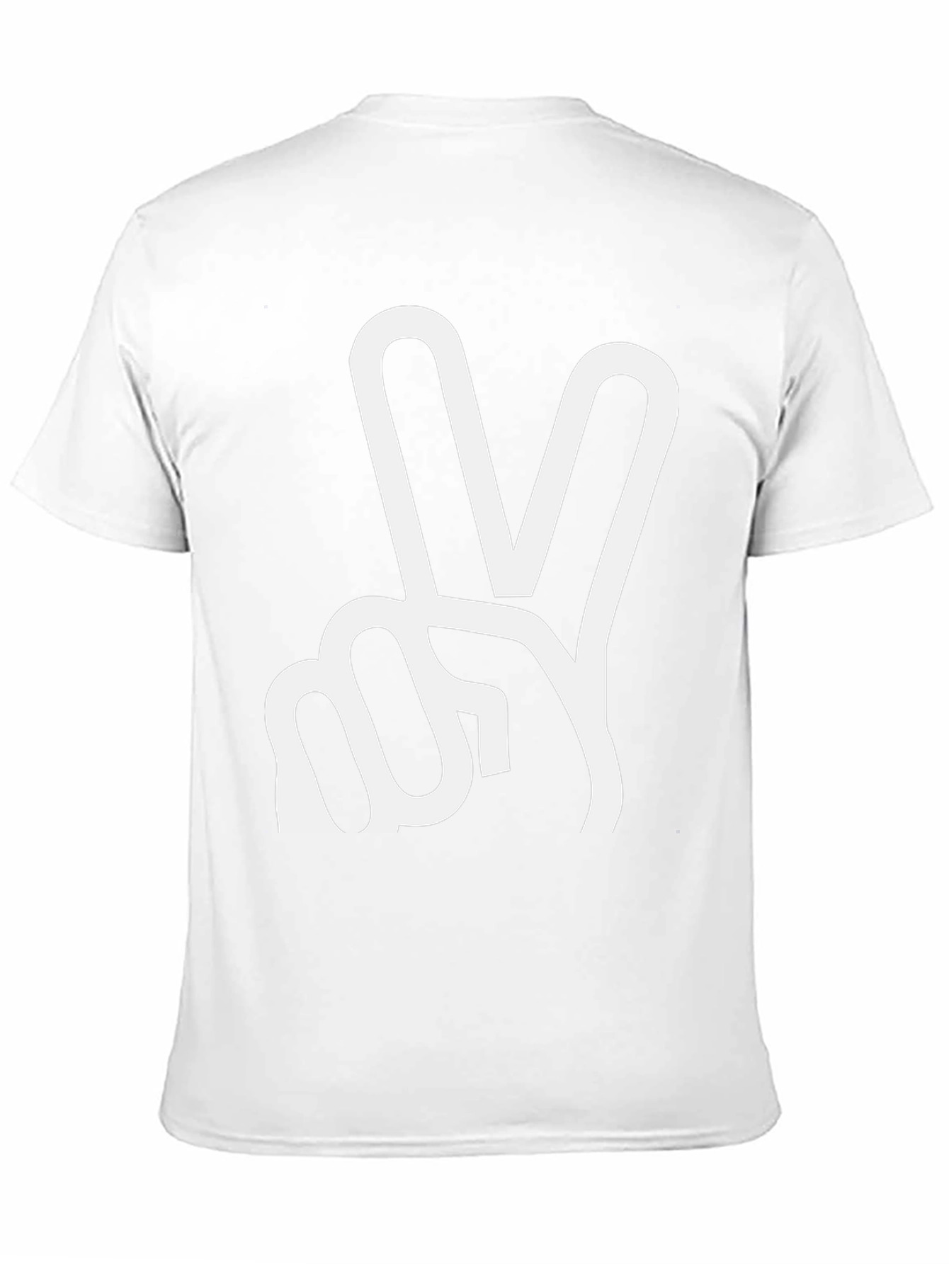 Peace Sign Graphic T-Shirt - Black