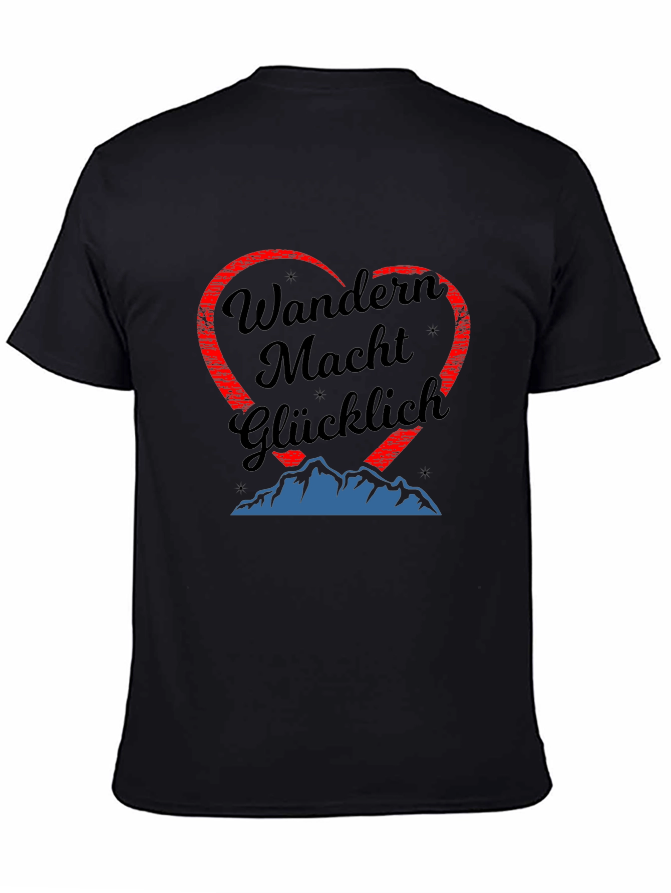 Hiking Makes You Happy T-Shirt - Mountain Heart Design