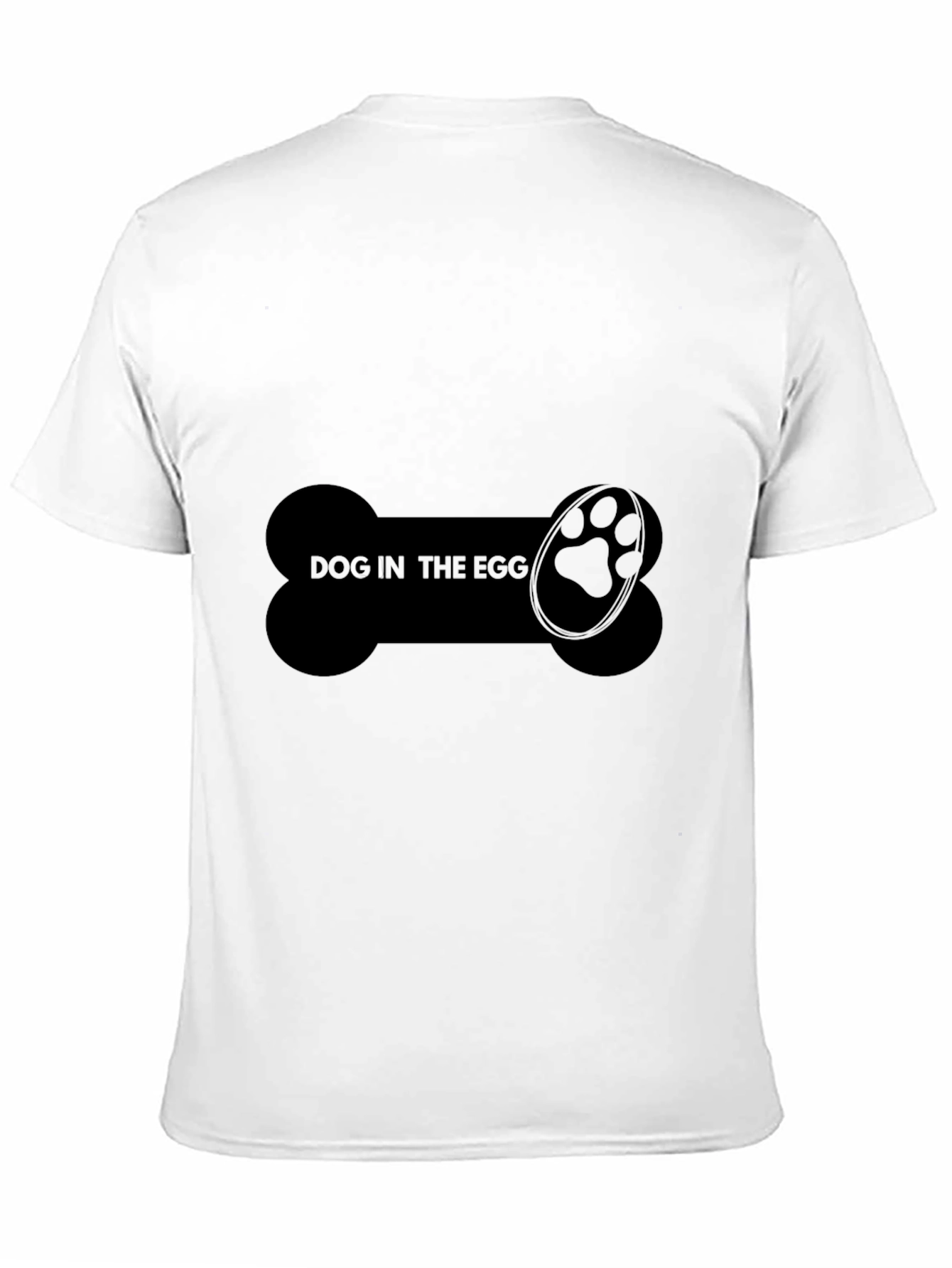 Dog In The Egg Graphic Black T-Shirt
