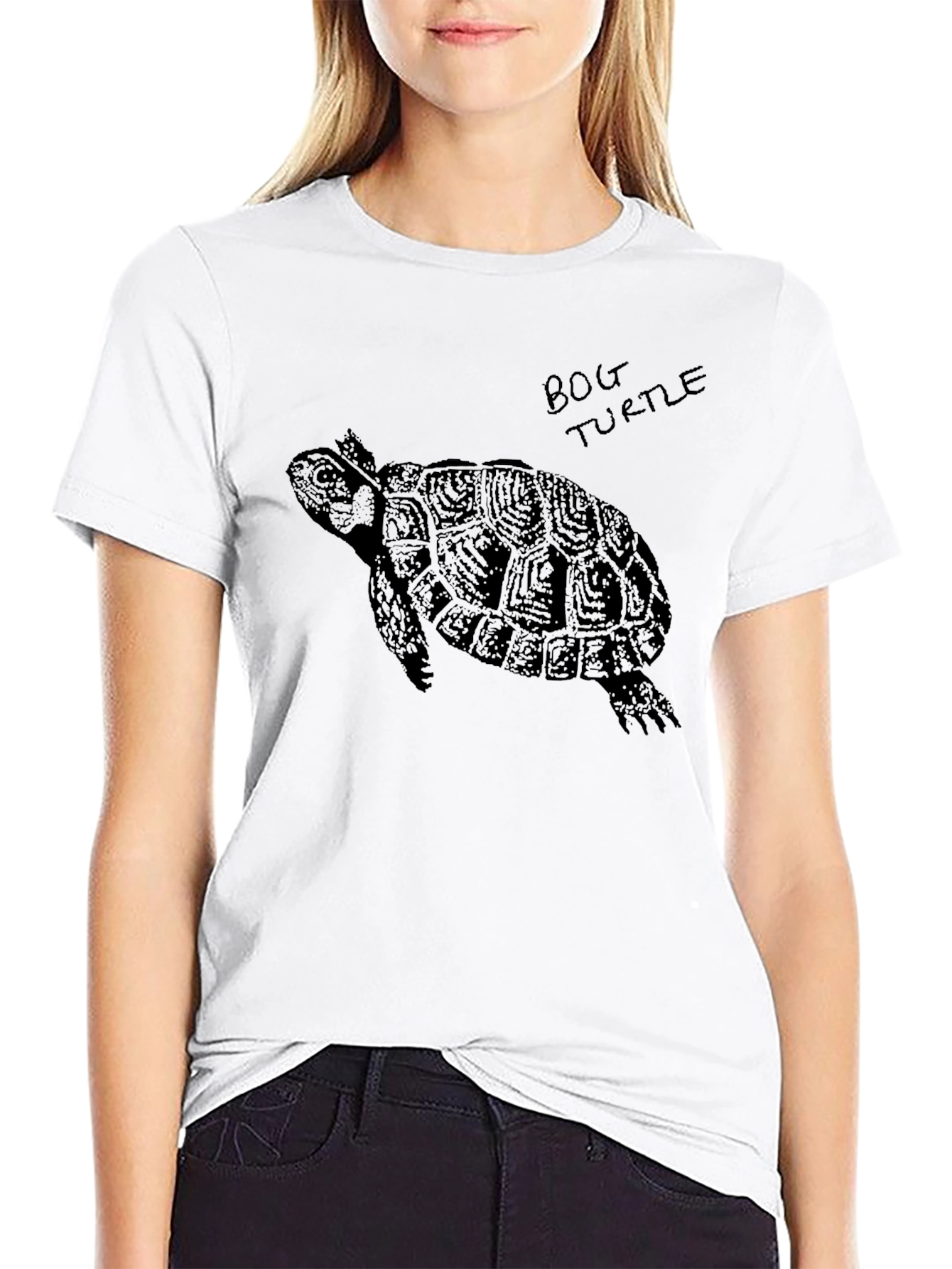 Bog Turtle Graphic T-Shirt - Classic Black Tee