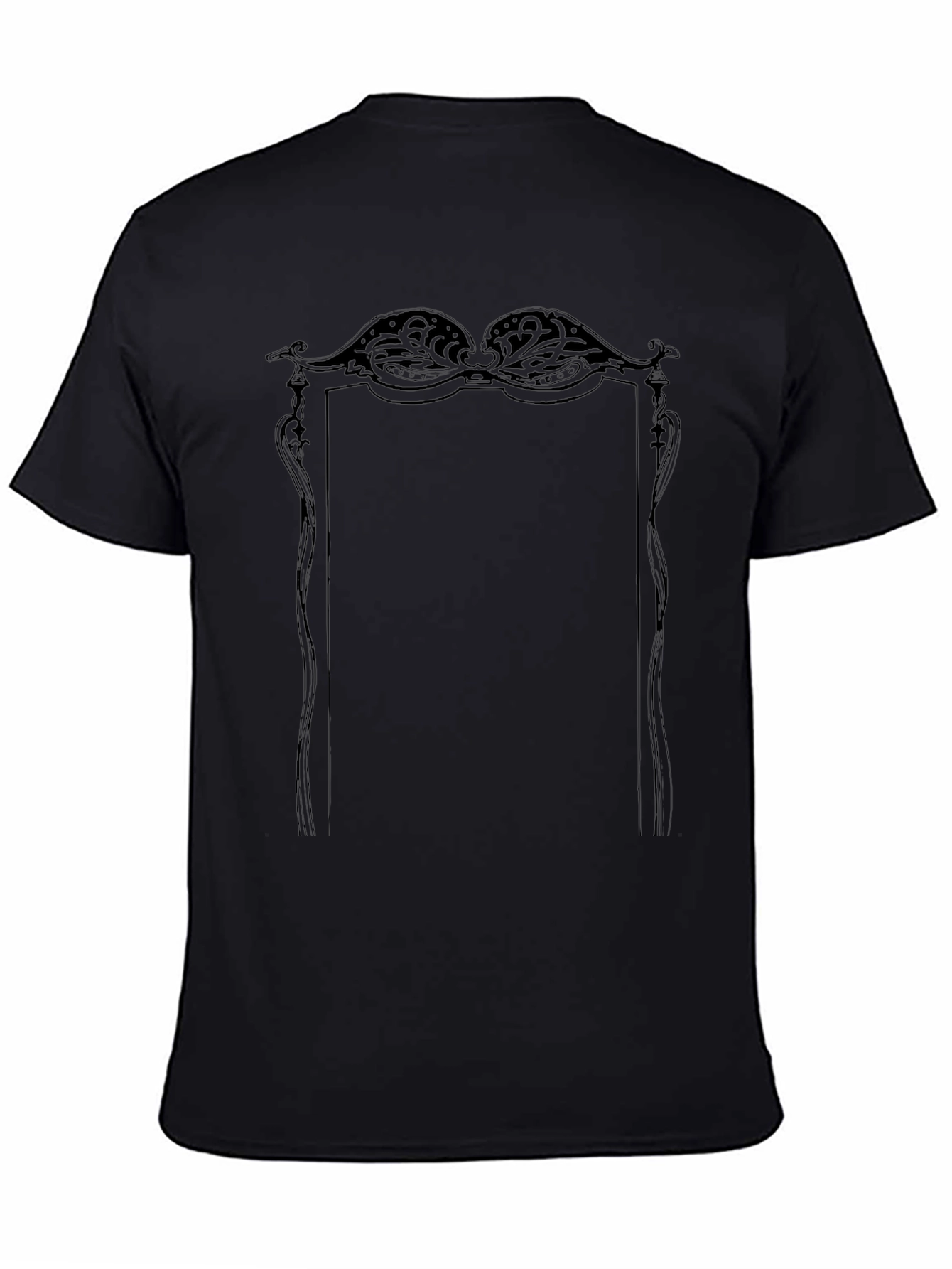 Ornate Frame Graphic Tee - Classic Style