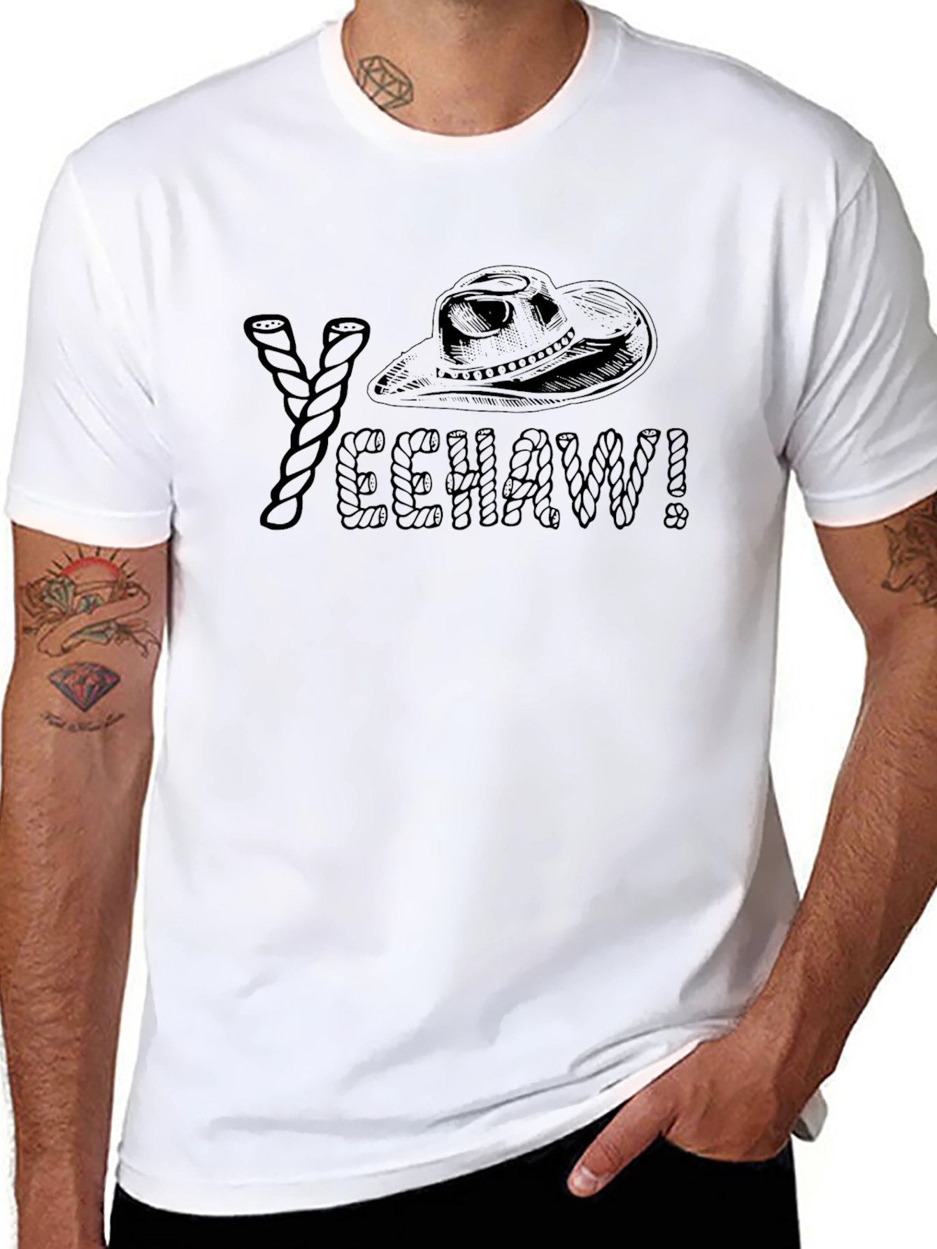 Yeehaw Cowboy Graphic T-Shirt