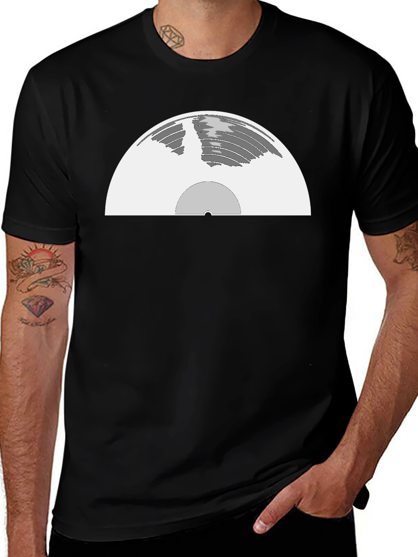 Retro Vinyl Record Graphic Tee