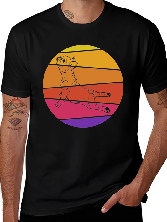 Retro Dog Graphic T-Shirt - Cool Pet Lover Tee