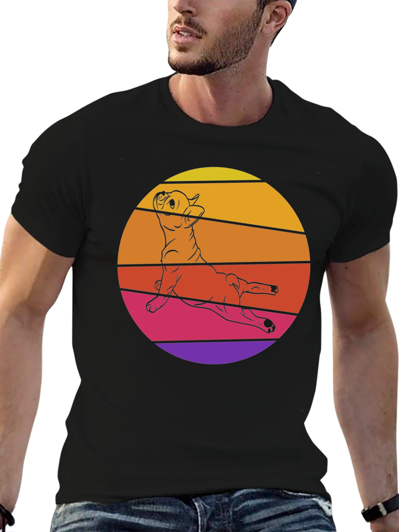 Retro Dog Graphic T-Shirt - Cool Pet Lover Tee