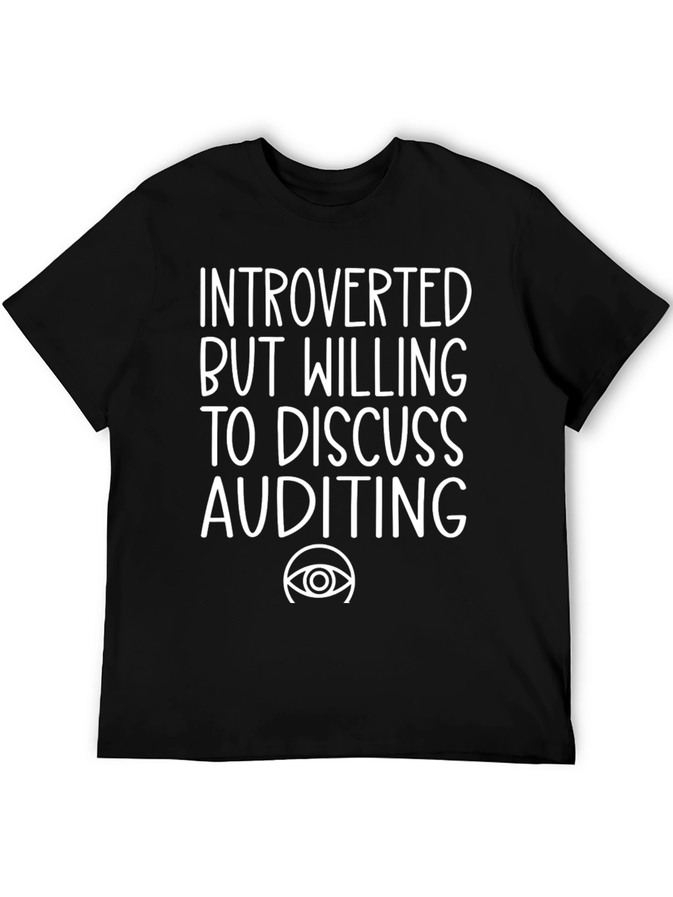 Introverted Auditing T-Shirt - Funny Accountant Tee