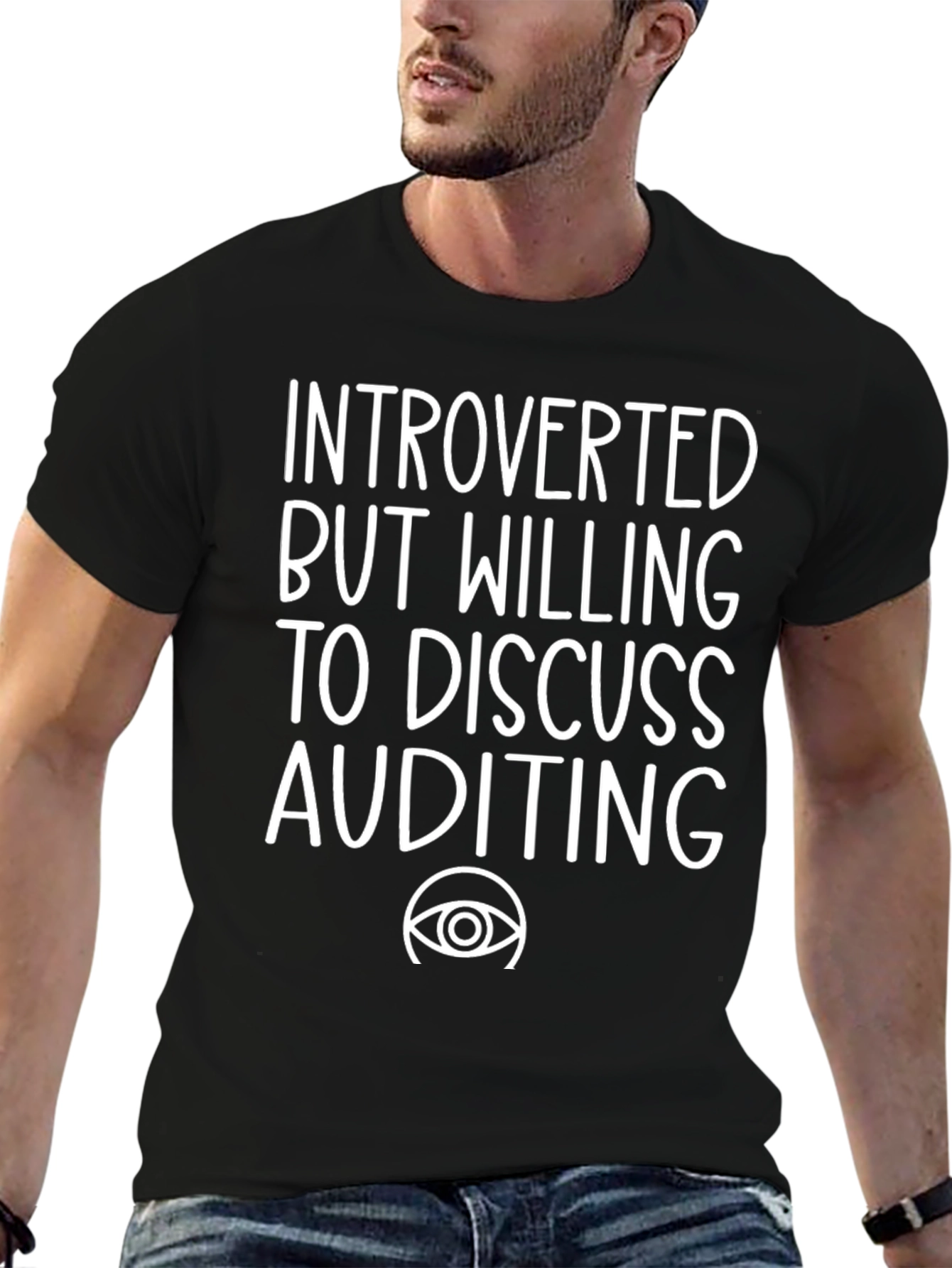 Introverted Auditing T-Shirt - Funny Accountant Tee