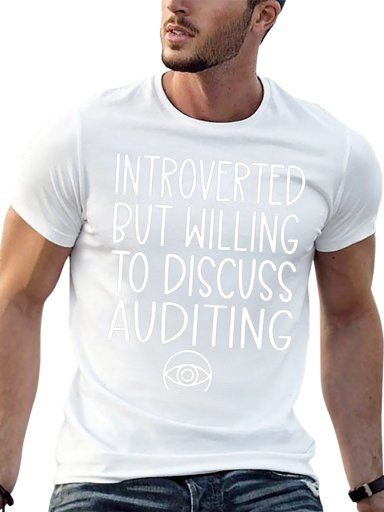 Introverted Auditing T-Shirt - Funny Accountant Tee