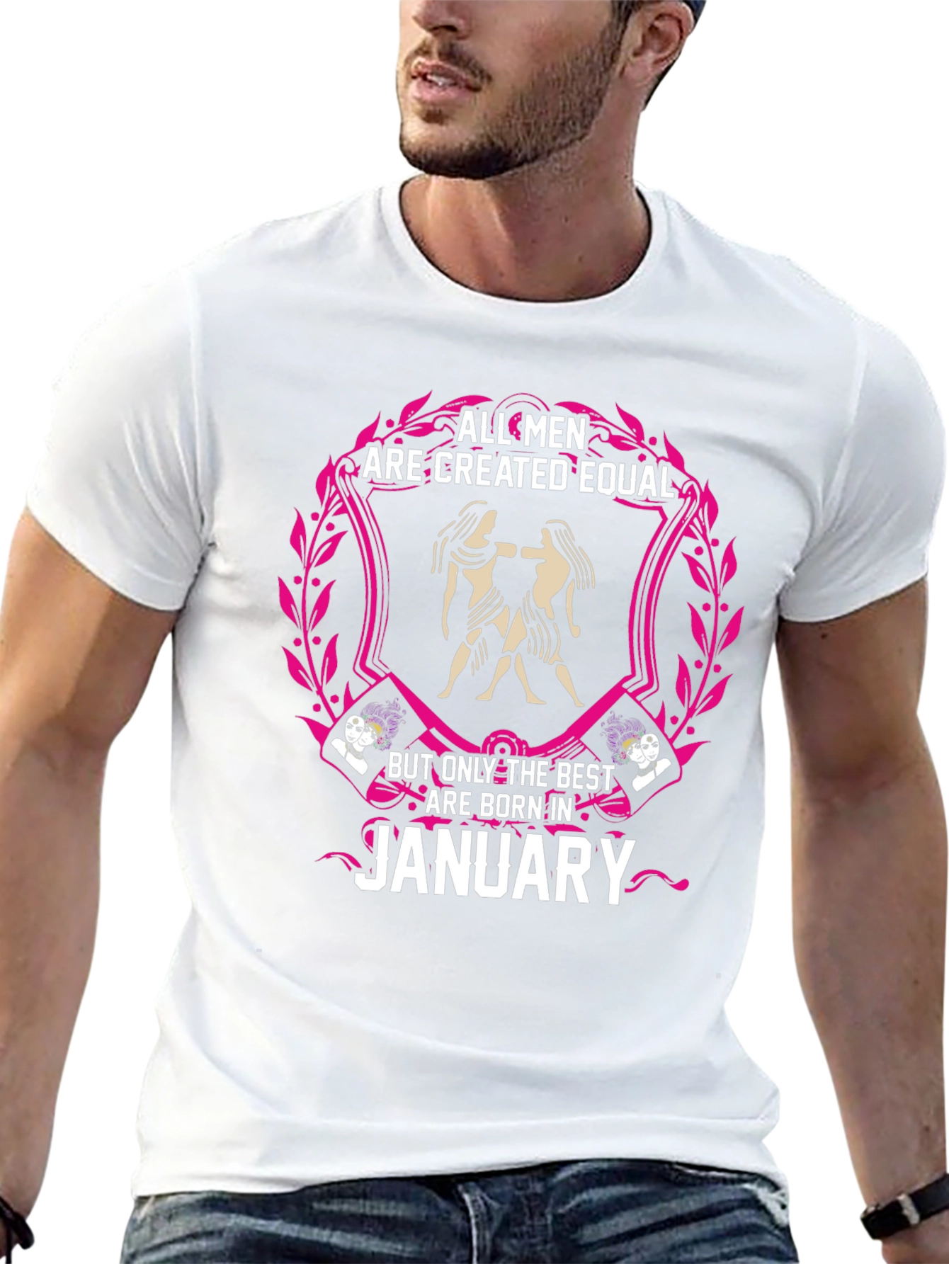 All Men Created Equal January Birthday T-Shirt