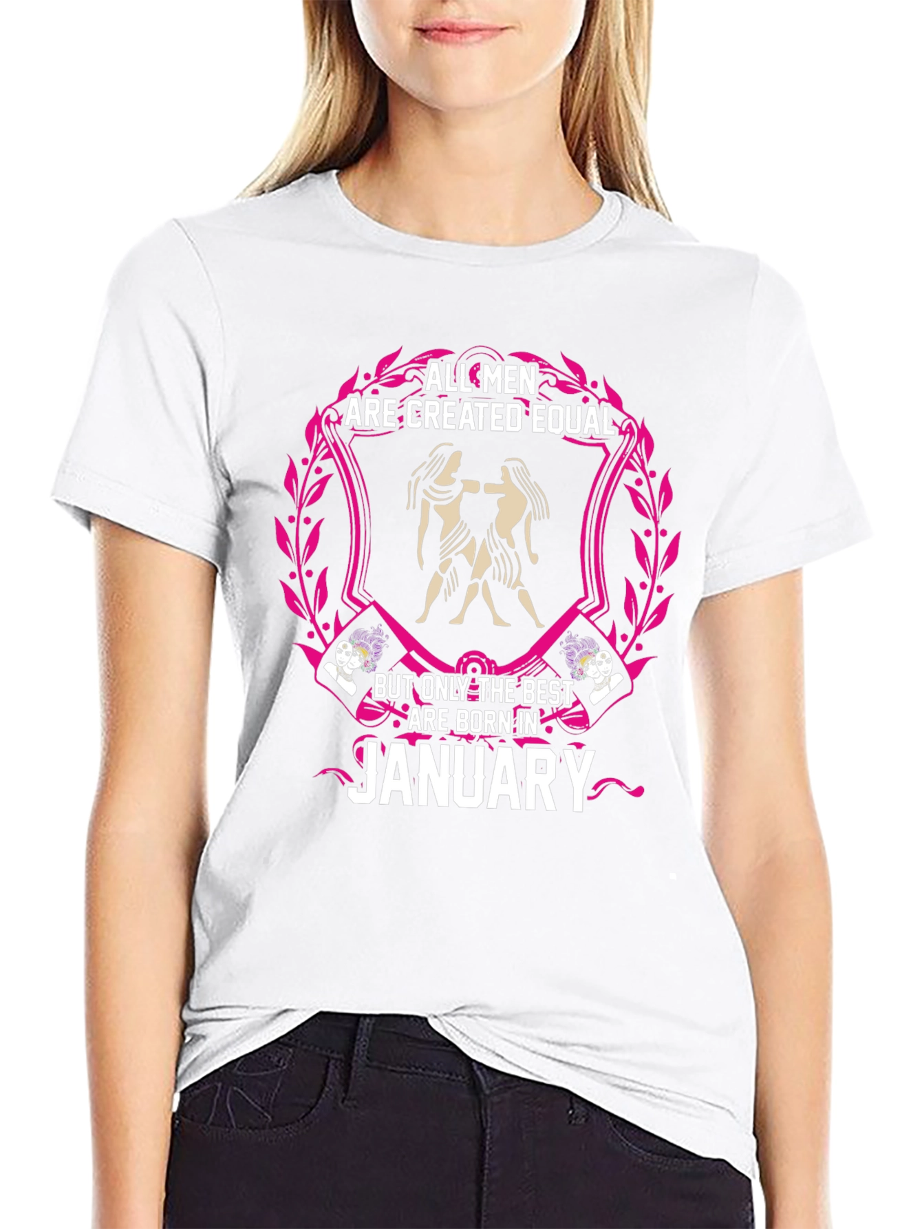 All Men Created Equal January Birthday T-Shirt