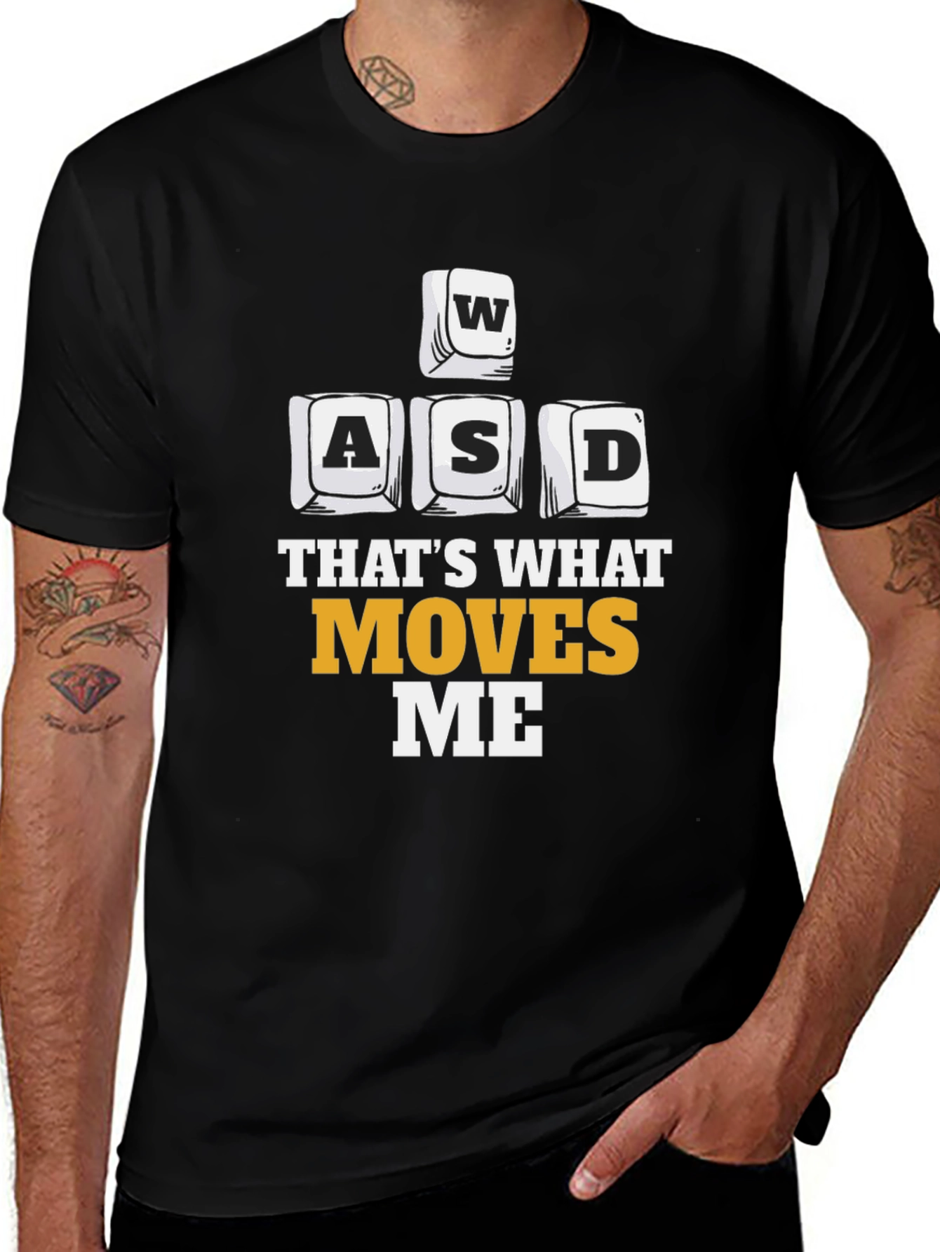 Gaming T-Shirt - WASD Moves Me