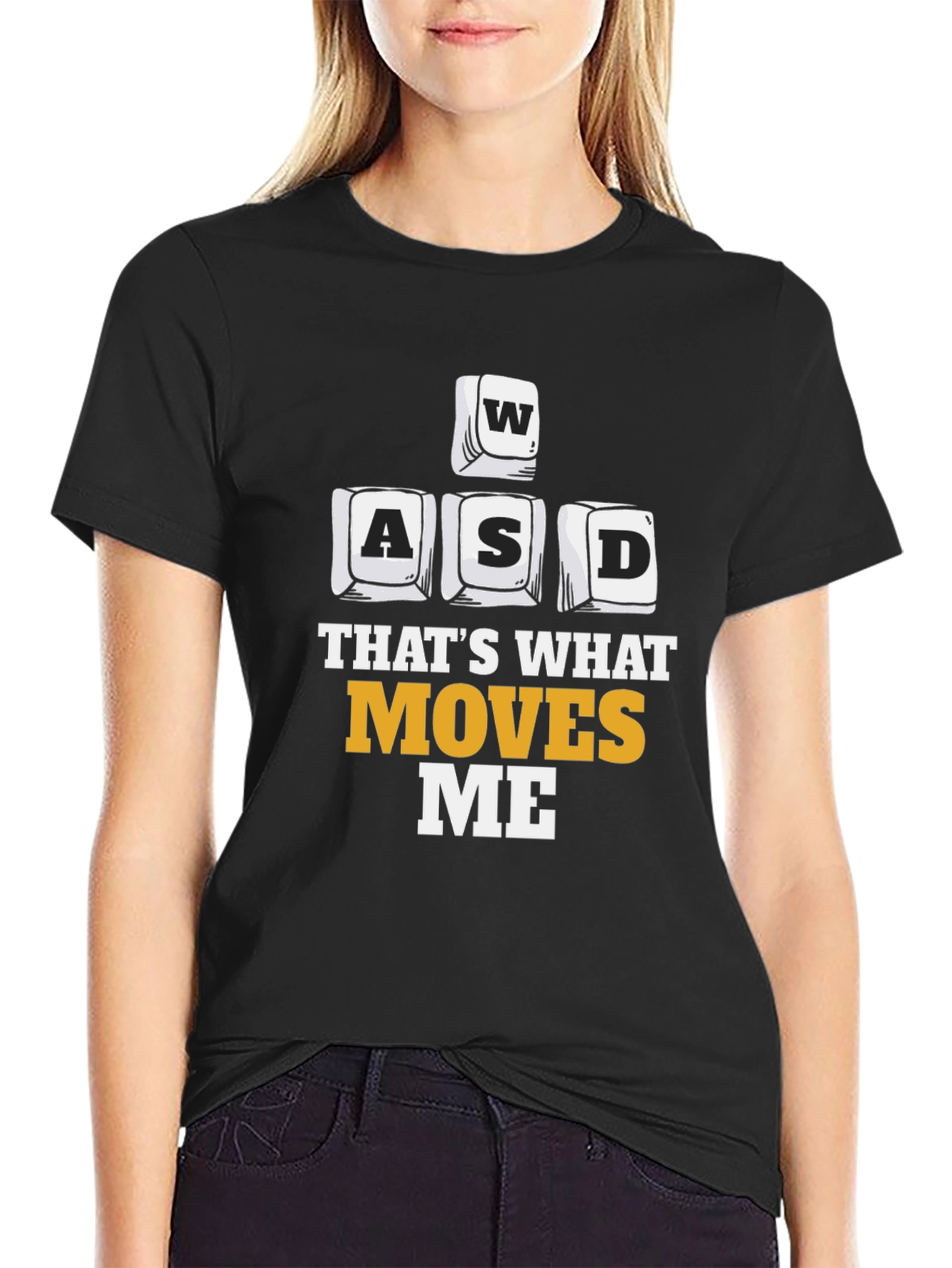 Gaming T-Shirt - WASD Moves Me