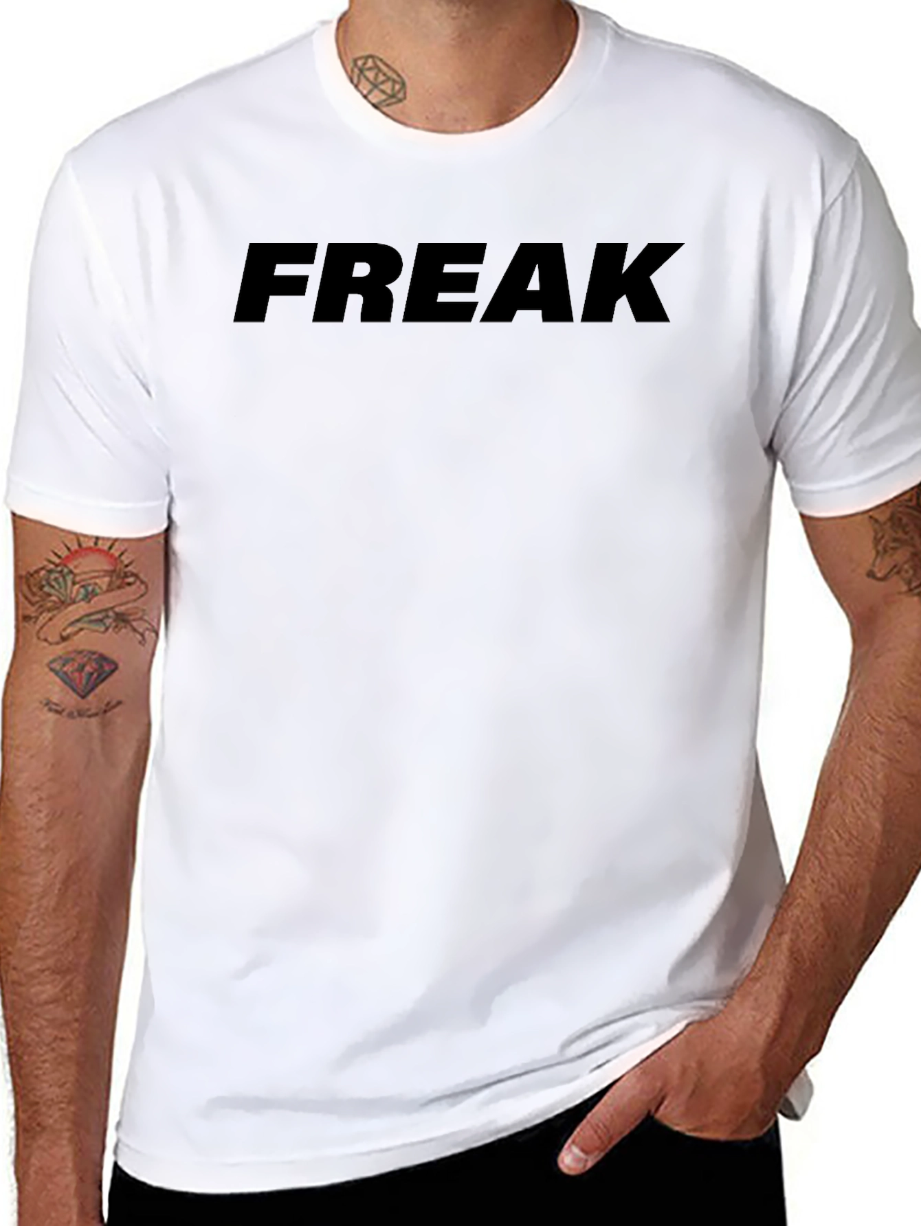 Black FREAK Graphic T-Shirt
