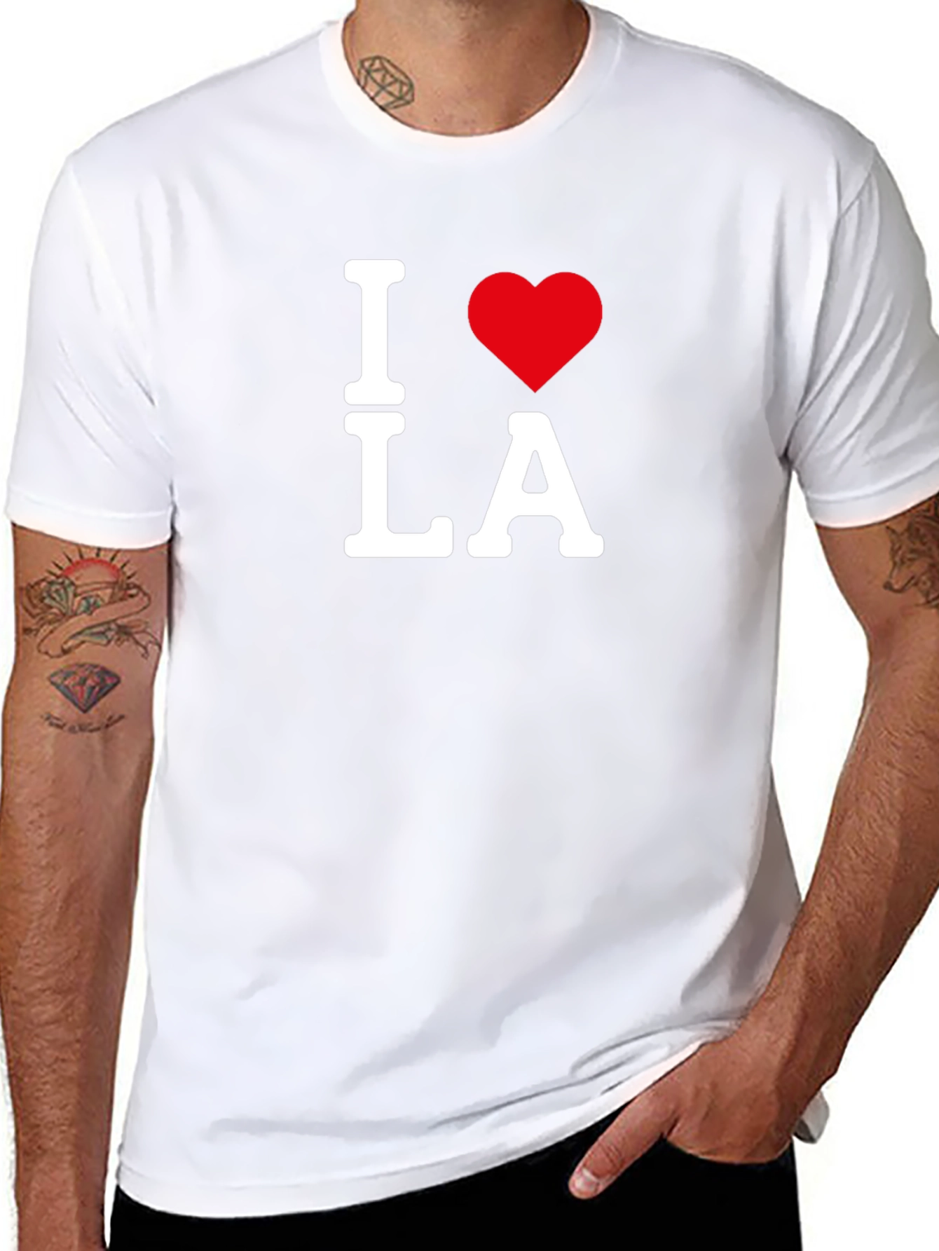 I Heart LA Black T-Shirt - Love Los Angeles