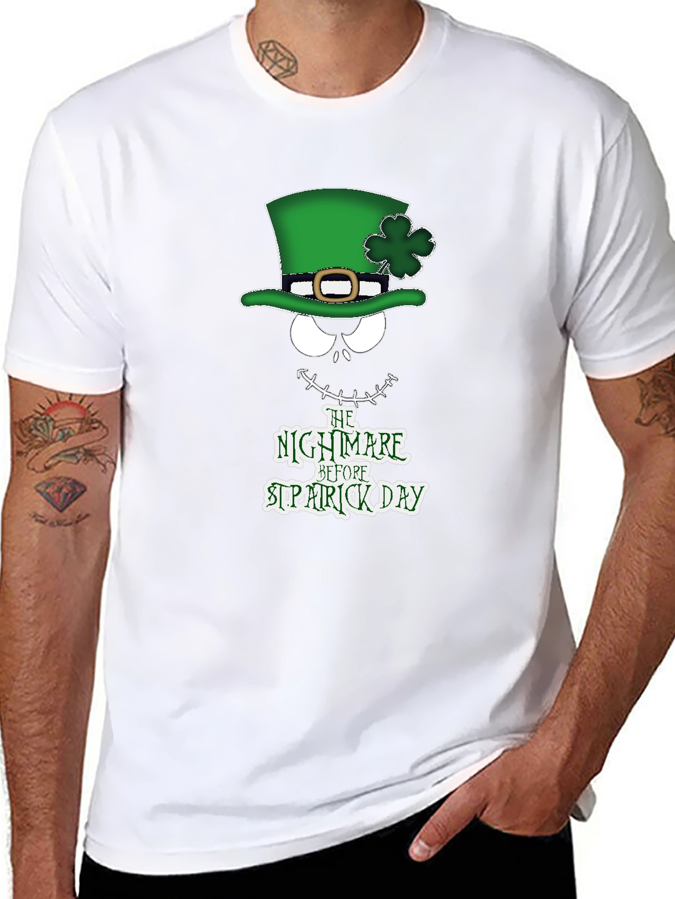 Nightmare Before St. Patricks Day Graphic T-Shirt