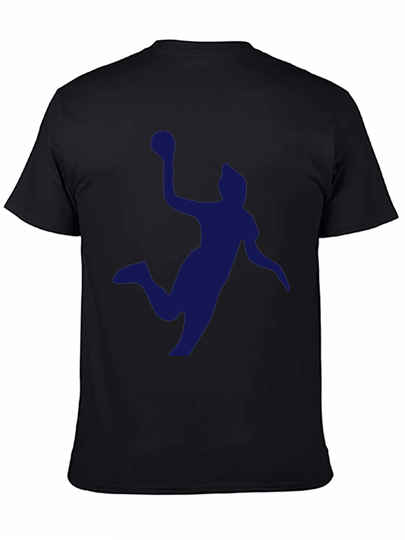 Handball Player Graphic Tee - Black