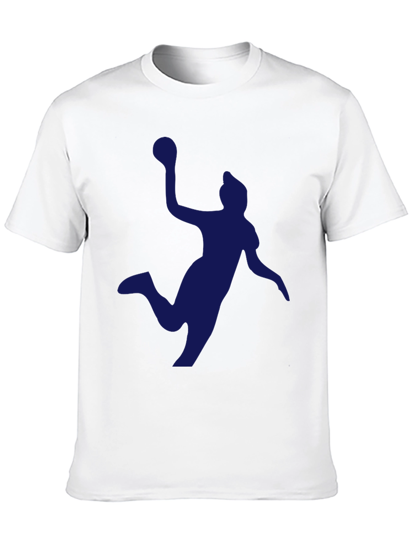 Handball Player Graphic Tee - Black