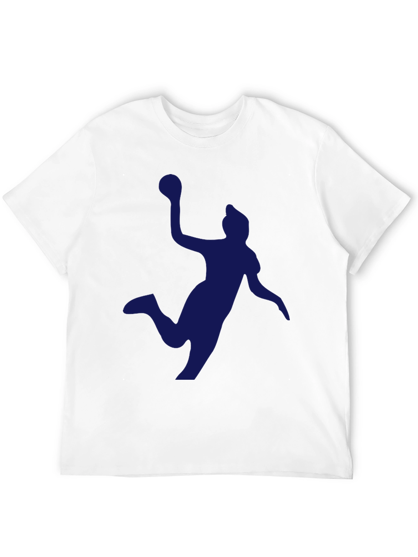 Handball Player Graphic Tee - Black