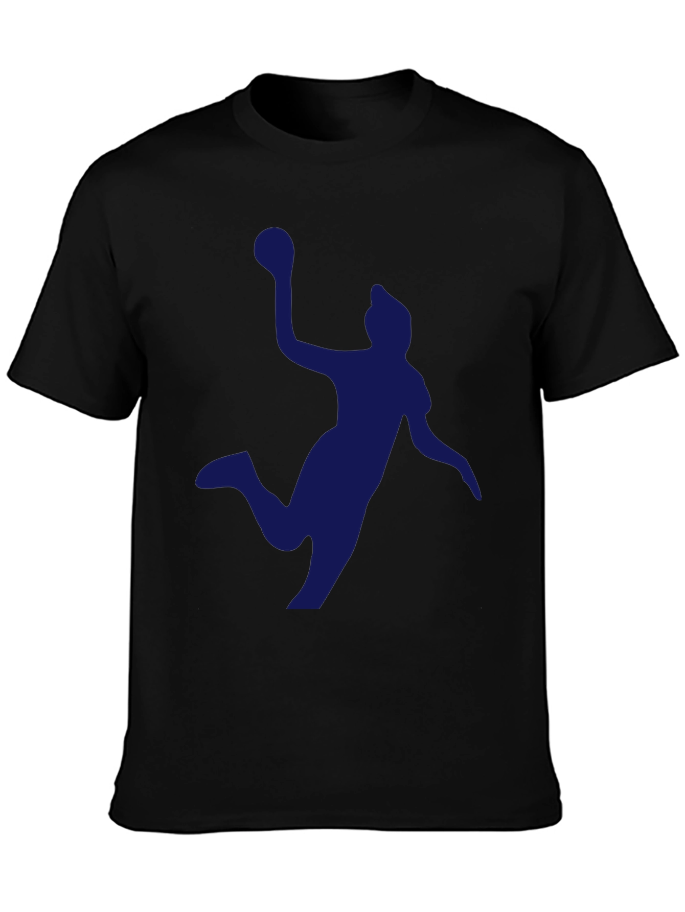 Handball Player Graphic Tee - Black