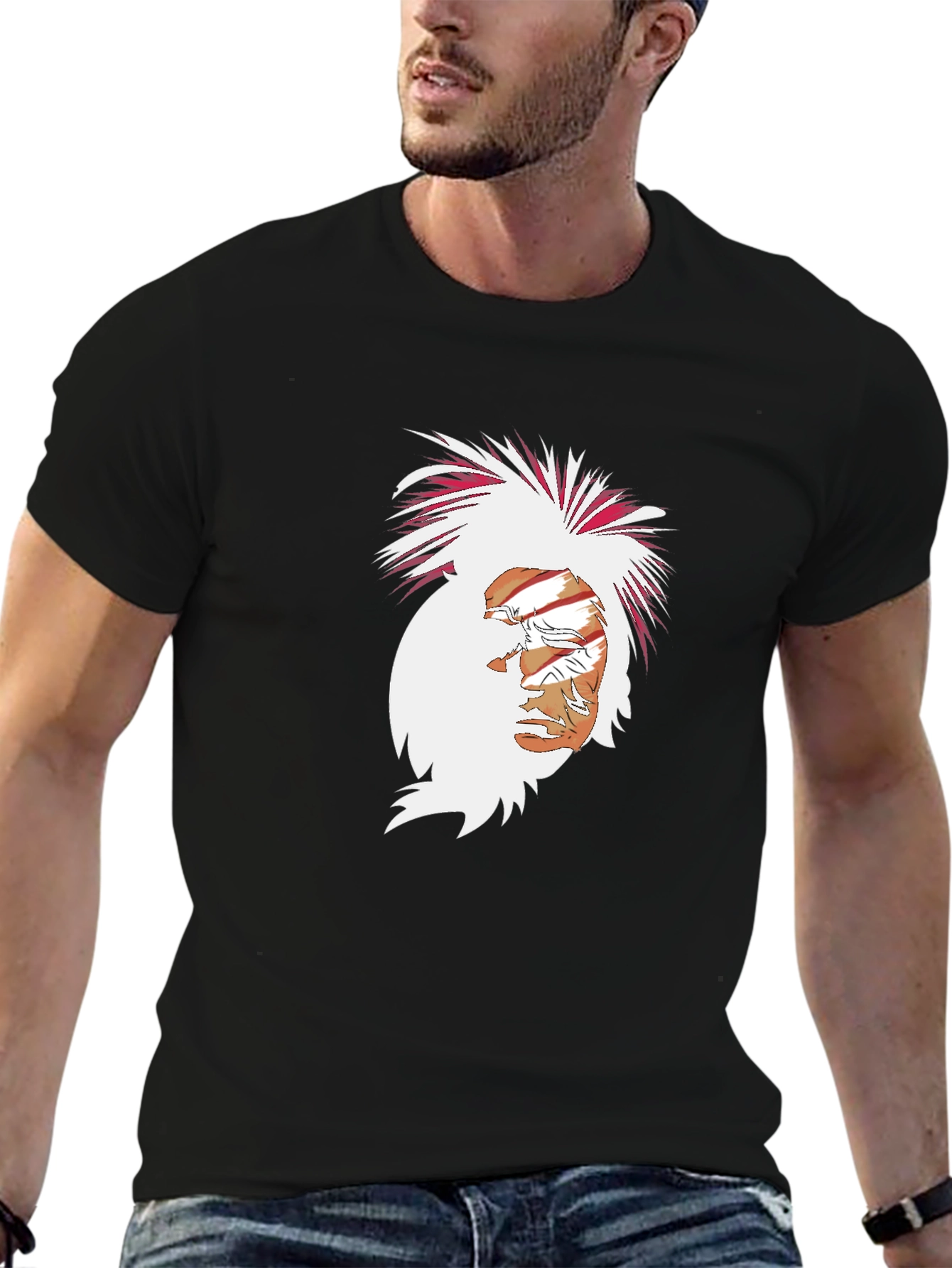 Cool Graphic Tee - Indian Chief Design T-Shirt